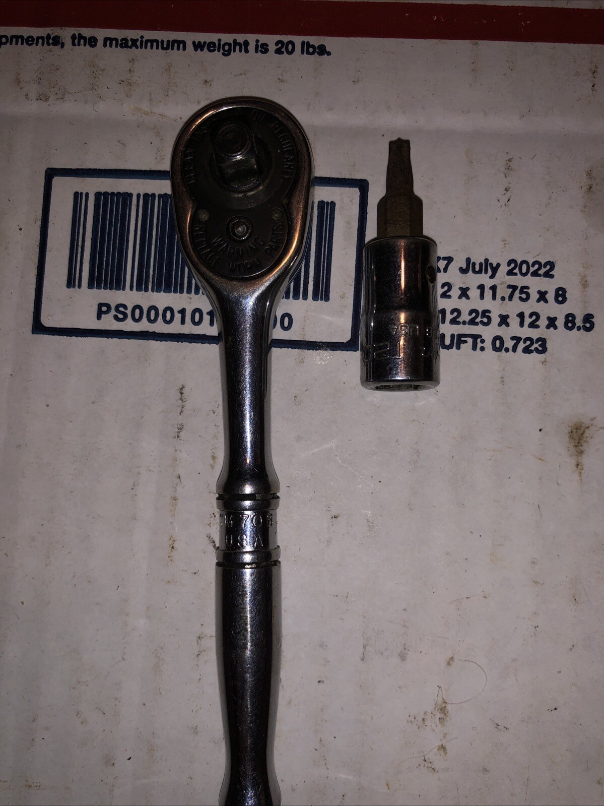 Snap-On Tools TM 70 B 1/4″ Drive Standard Ratchet TM-70B & TTX20B T20