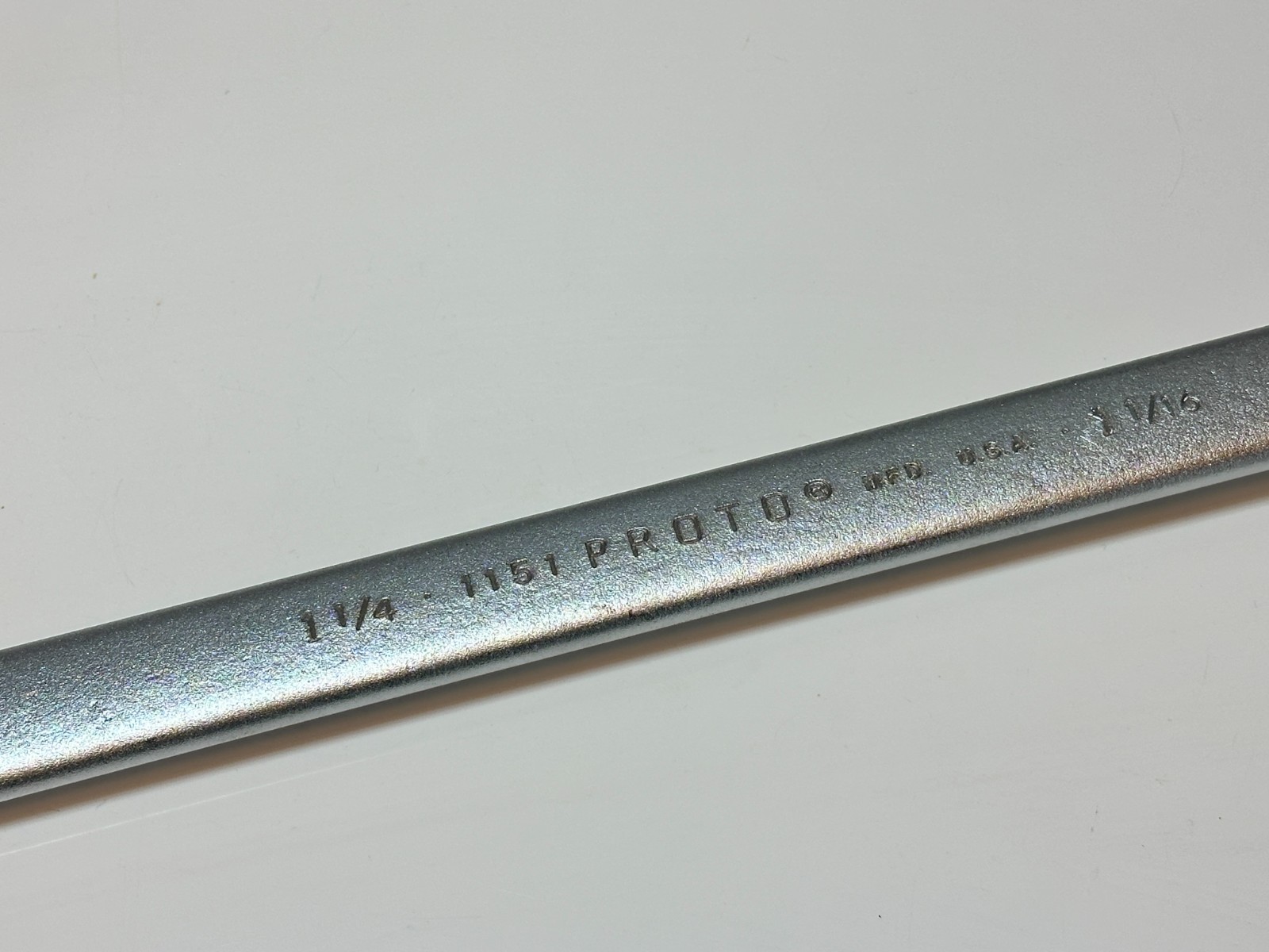 NEW Proto Professional USA 1151 Double Box Wrench SAE 1-1/16 x 1-1/4″ – 12 Point