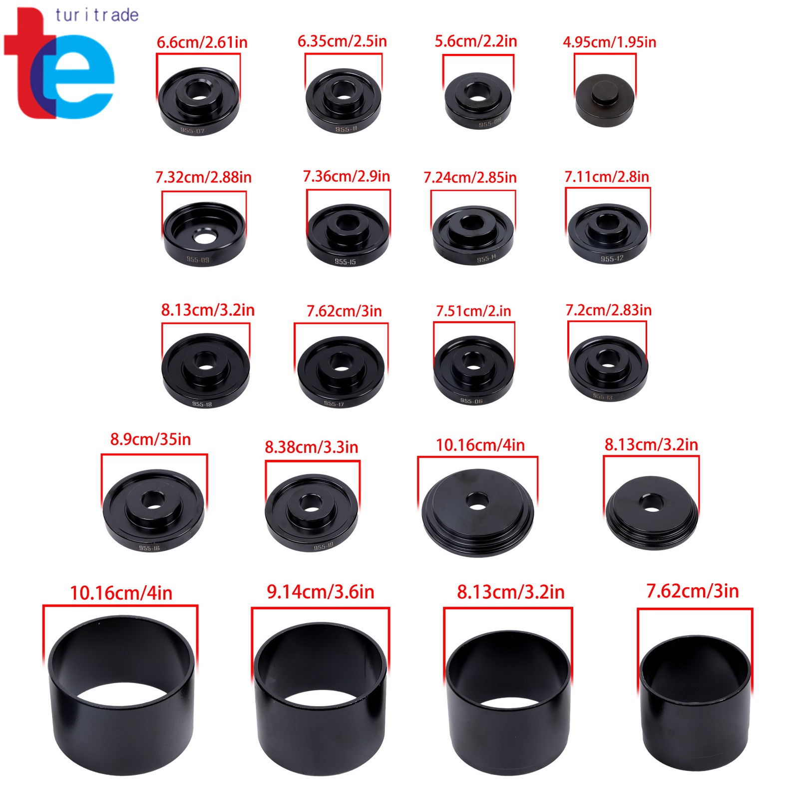 Pneumatic Tool 78825 Master Front Wheel Drive Bearing Adapter Kit