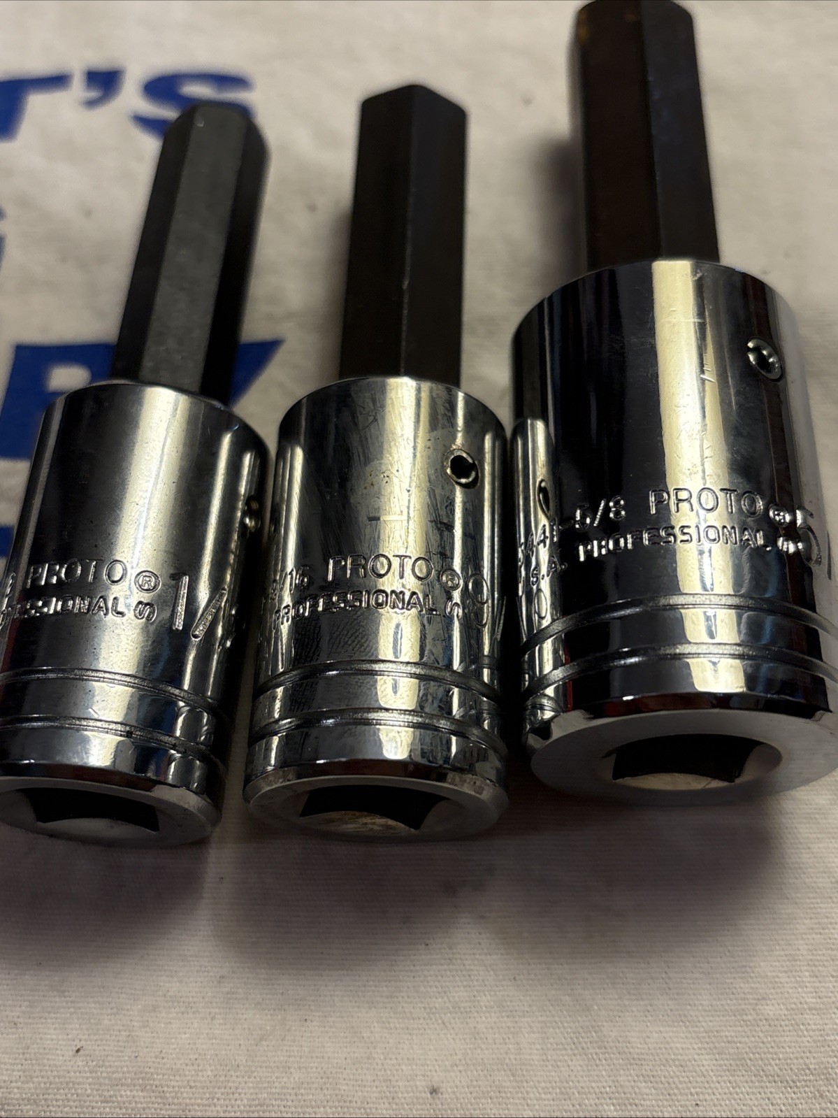 Proto Professional 1/2″ & 3/8″ Drive 10pc SAE Hex Bit Socket Set
