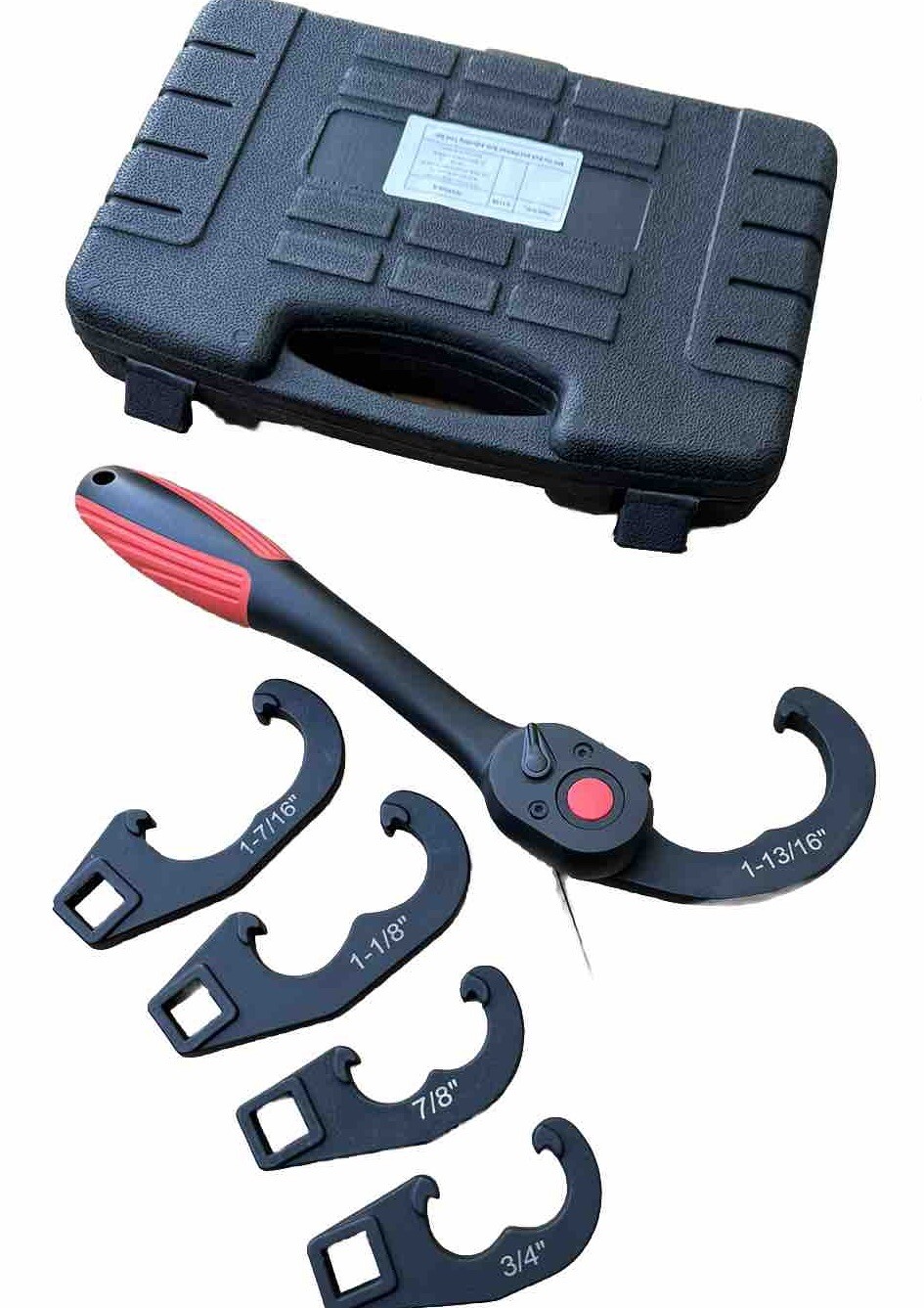 Tie Rod Pittman Arm Adjusting Wrench Tool Set With 1/2” Drive Off Set Ratchet