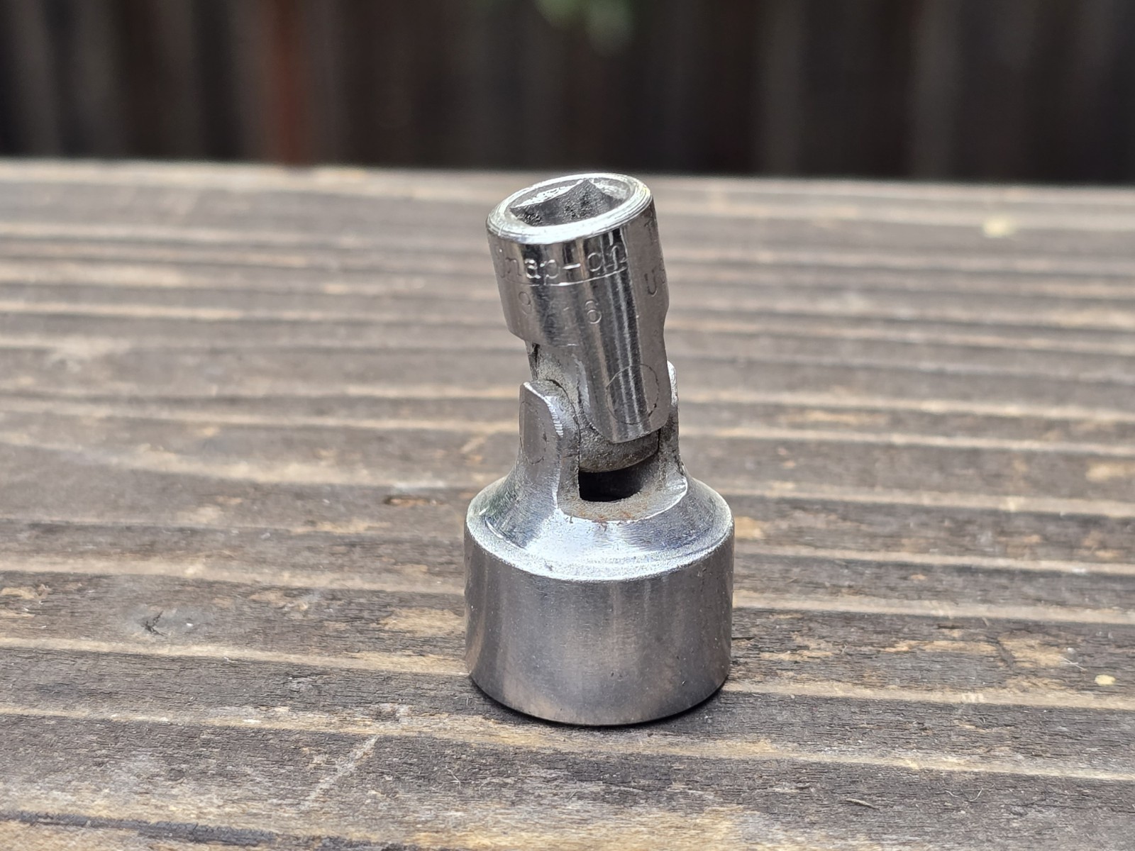 Snap-On 1/4” Dr. 9/16” 12 Point Shallow Swivel Socket TMU181 1962