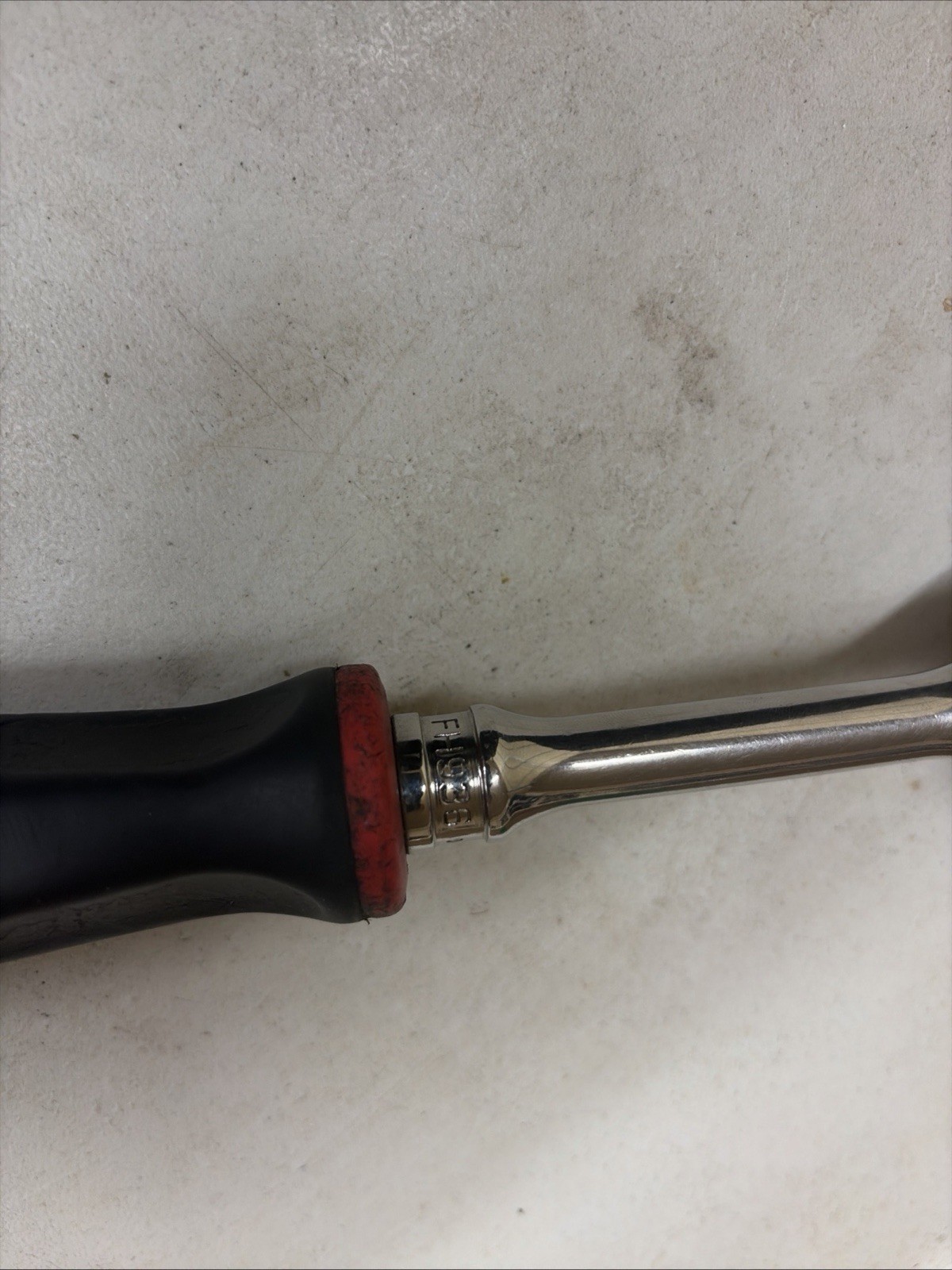 Snap On FH936 3/8” Drive Ratchet 36 Tooth Red Soft Grip Handle USA