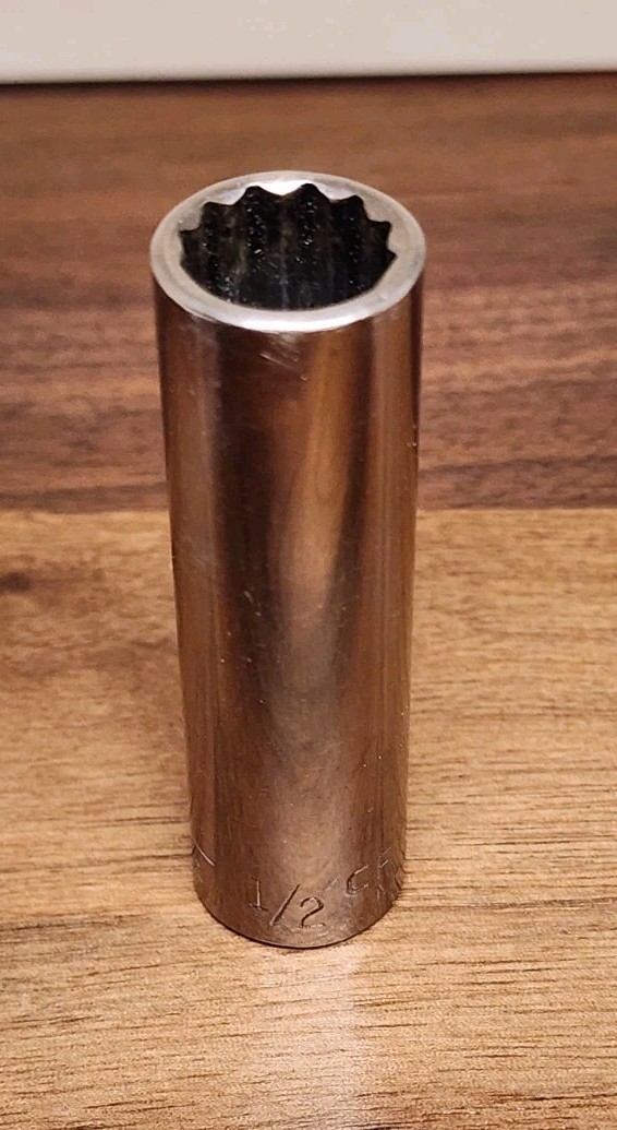 Craftsman USA 1/2″ Deep Well Socket 12 Point 3/8″ Drive Inverted G2 43312
