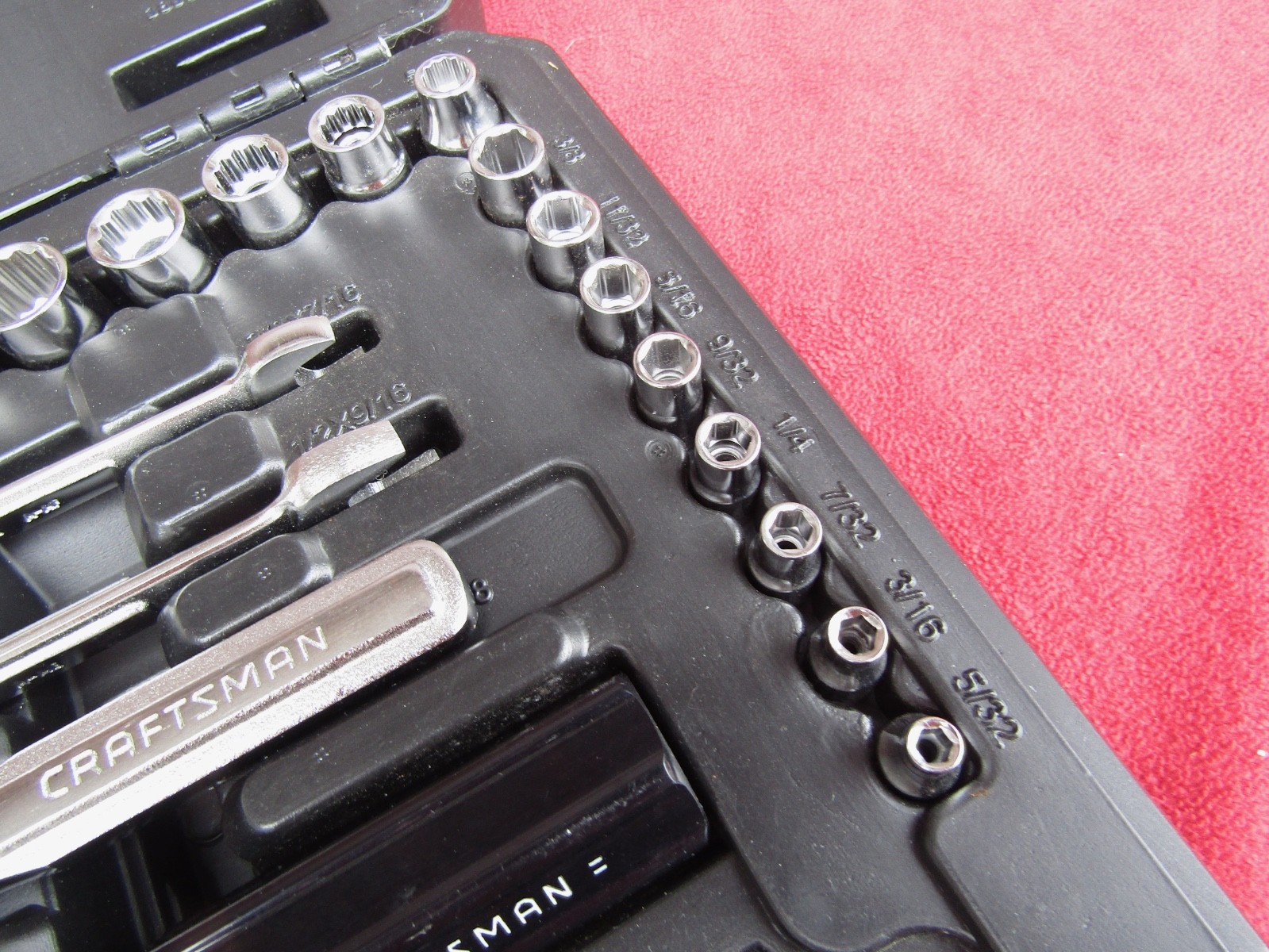 NICE CRAFTSMAN «Almost Complete» 58-PC Mechanics Tool Set 1/4″ & 3/8″ Dr Sockets