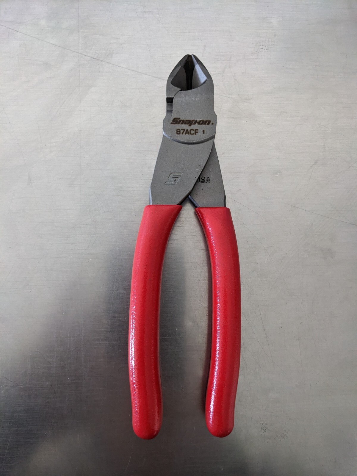 Snap On 7″ Vector Edge Soft Grip Red Handled Diagonal Cutting Pliers 87ACF