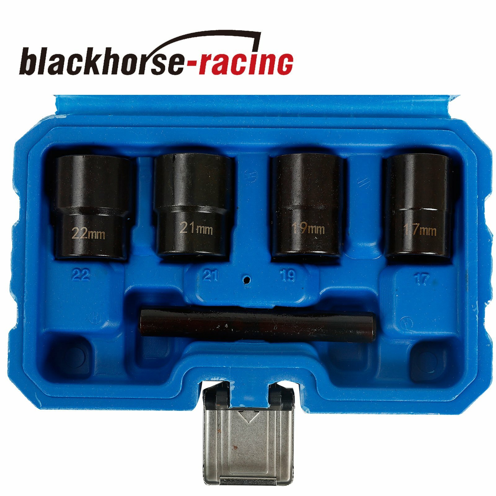 5Pcs Twist Socket Set 4 Damaged Worn Lug Nut & Lock Remover 17,19, 21, 22MM