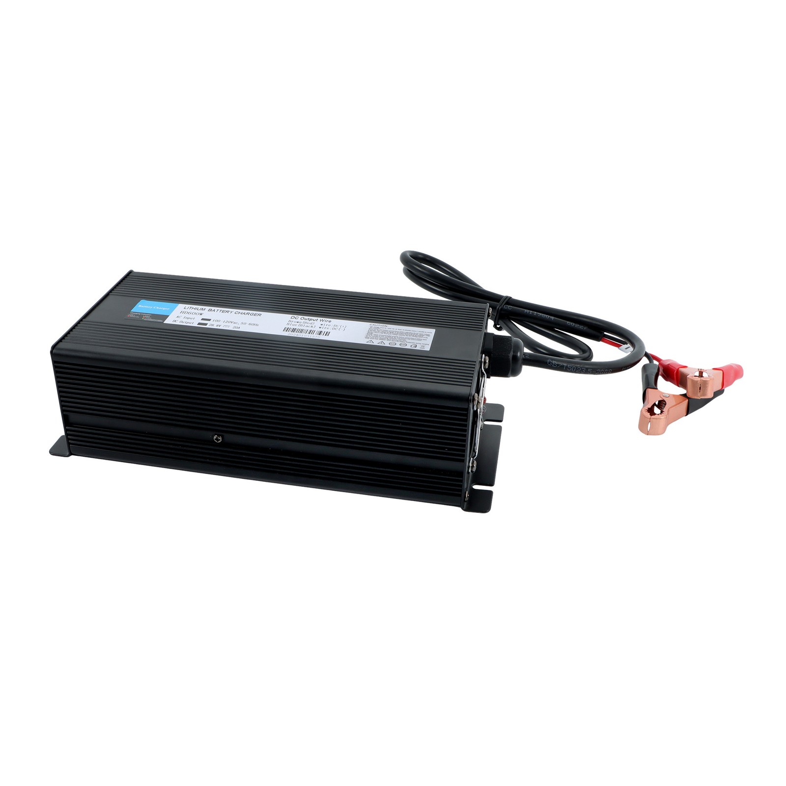 LABLT LiFePO4 Lithium Battery Charger For RVs Commercial Vehicles Boat Black 24V