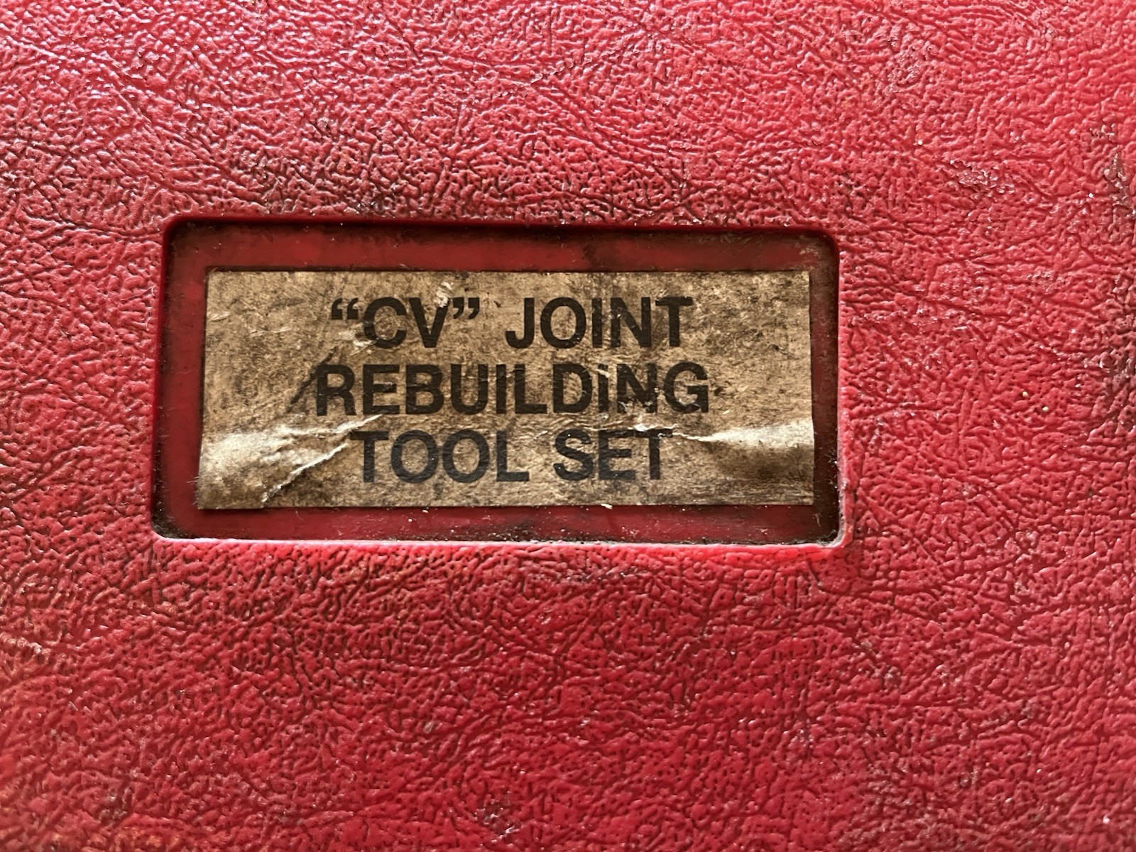 “CV” Joint Rebuilding Tool Set
