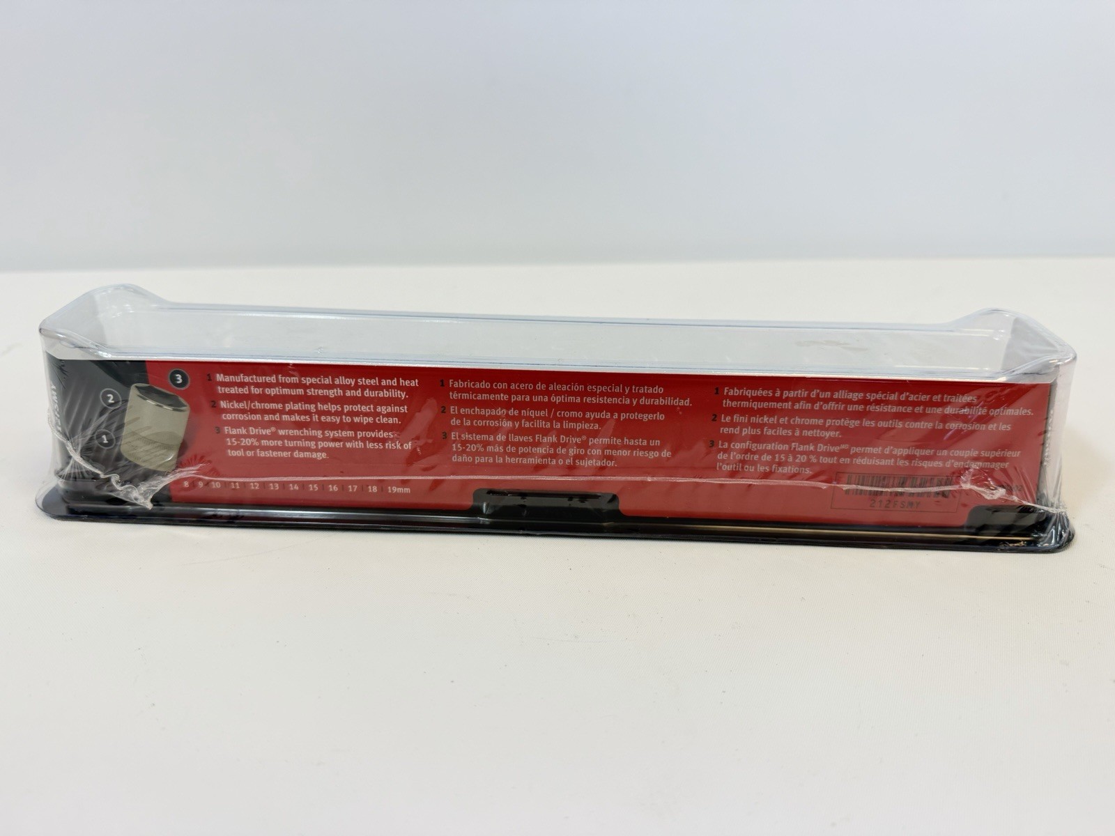 NEW Snap on 212FSMY 3/8″ drive 8 thru 19 mm 6-point Semi Deep Socket Set NEW