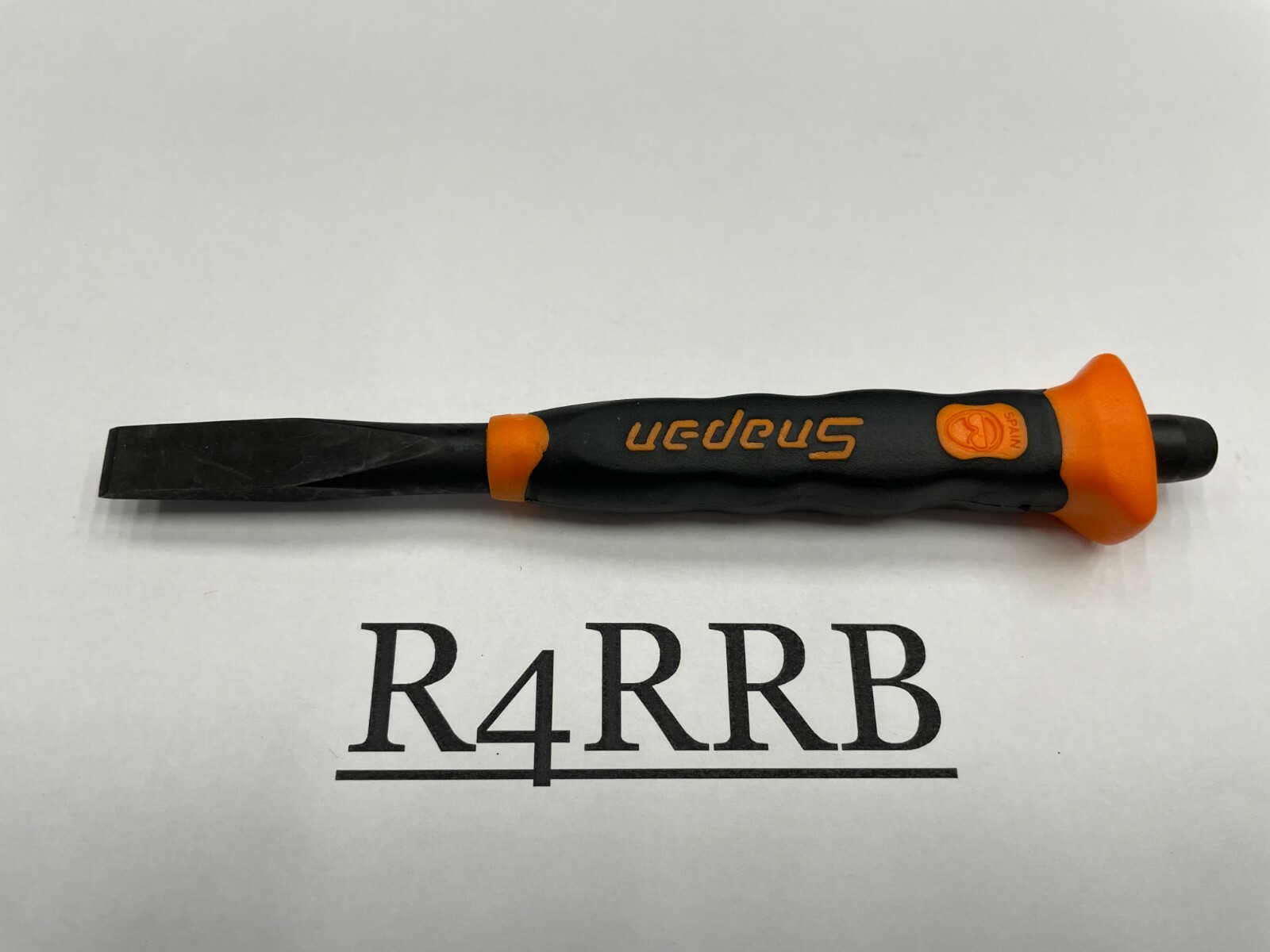 Snap-on Tools SPAIN NEW ORANGE Soft Grip 3/8″ Flat Edge Chisel PCSG812O