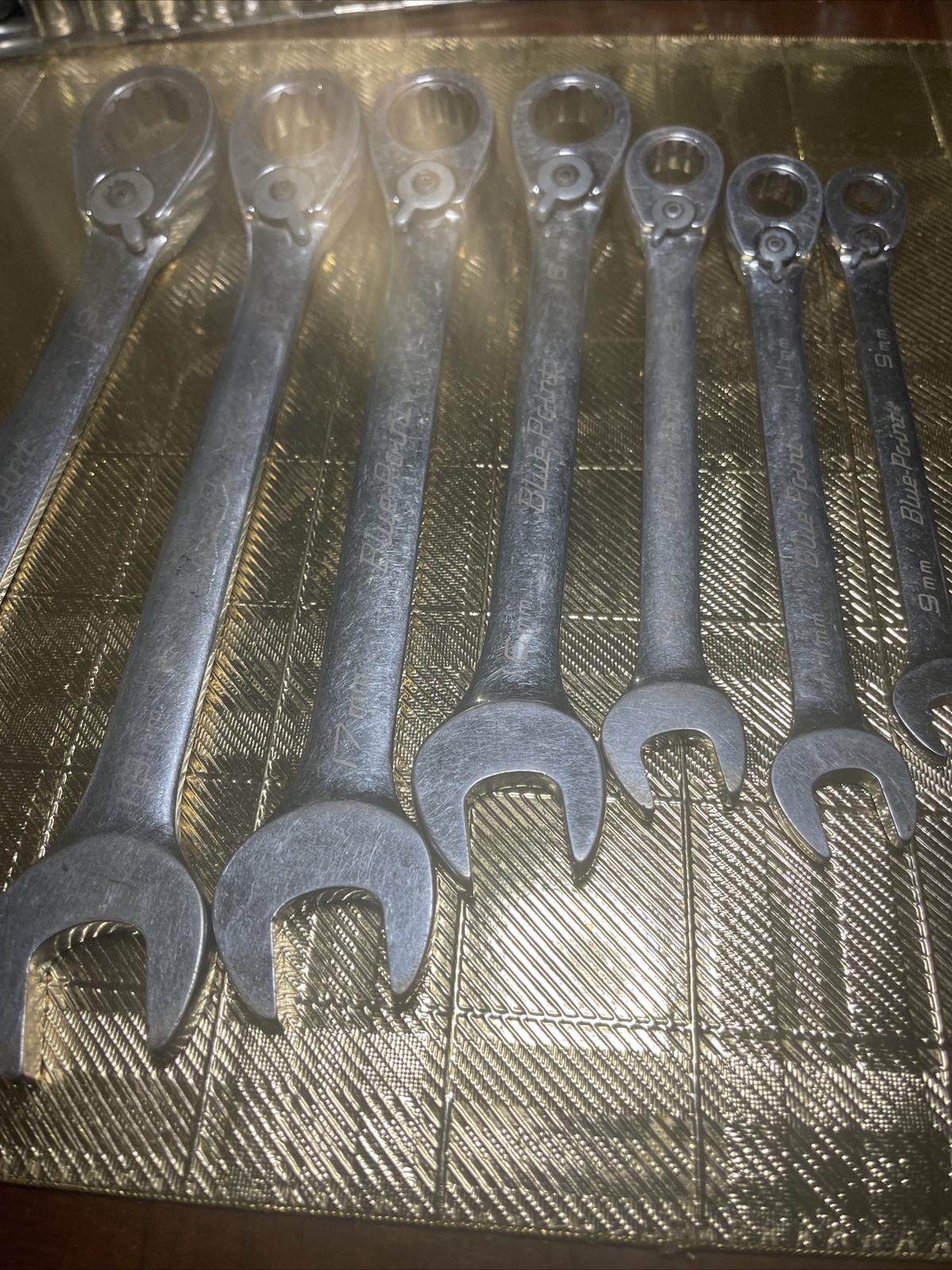 7 Pieces Set Blue Point Tools 12points SOffset Metric Ratcheting Wrench BOERM712