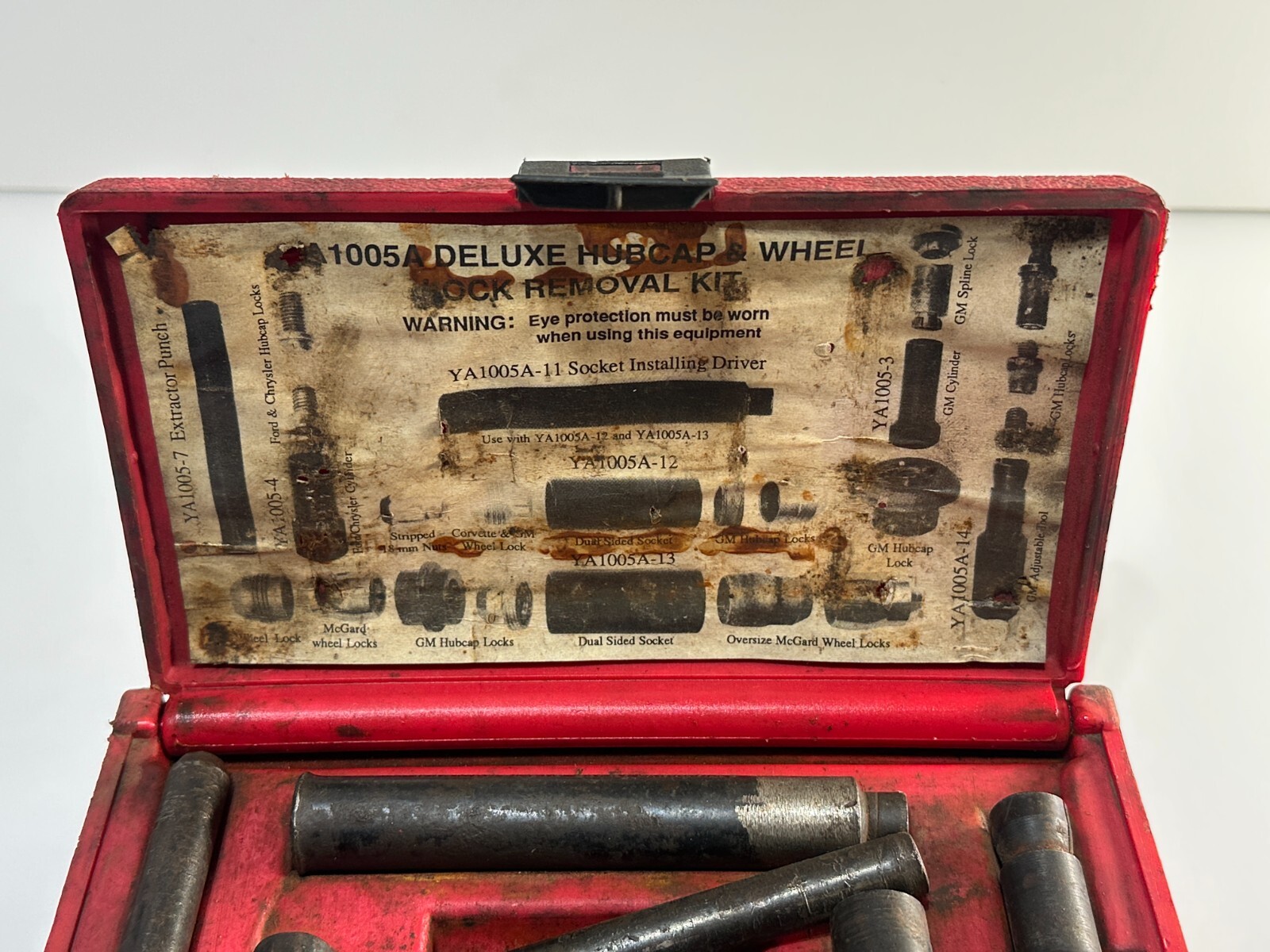 Blue-Point Tools USA YA1005C Deluxe Hubcap & Wheel Lock Removal Kit Set
