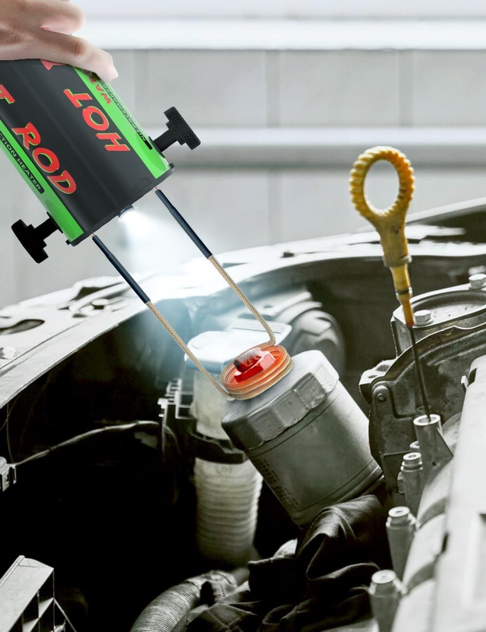 Powerful 1200W Induction Heater with LED Light – Ideal for Automotive Repairs