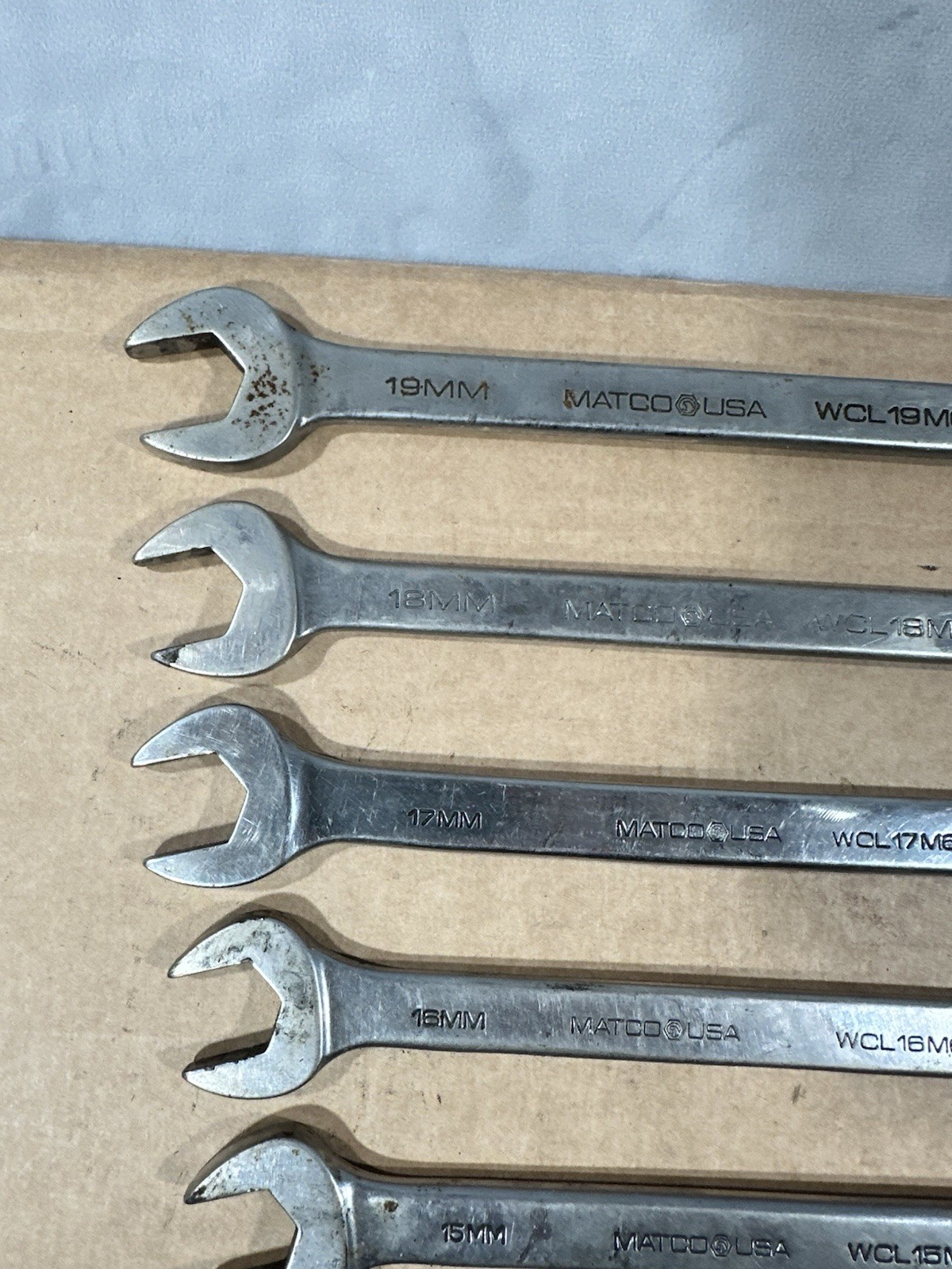 Matco Wrench Set Metric Set 9pcs WCL 11MM – 19MM USA Made