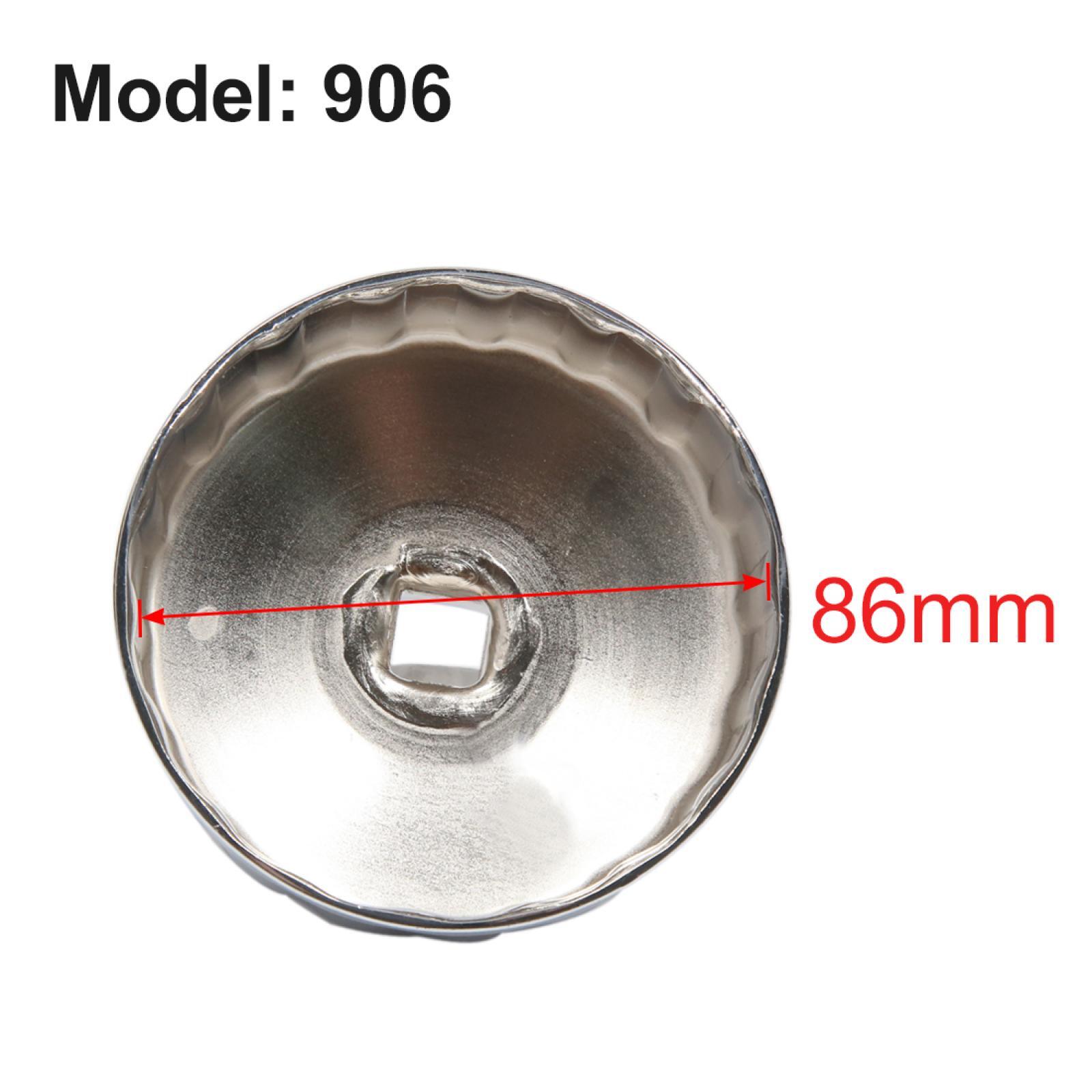 18 Flutes 86mm Inner Dia Stainless Steel Car Oil Filter Wrench Cap Tool Remover
