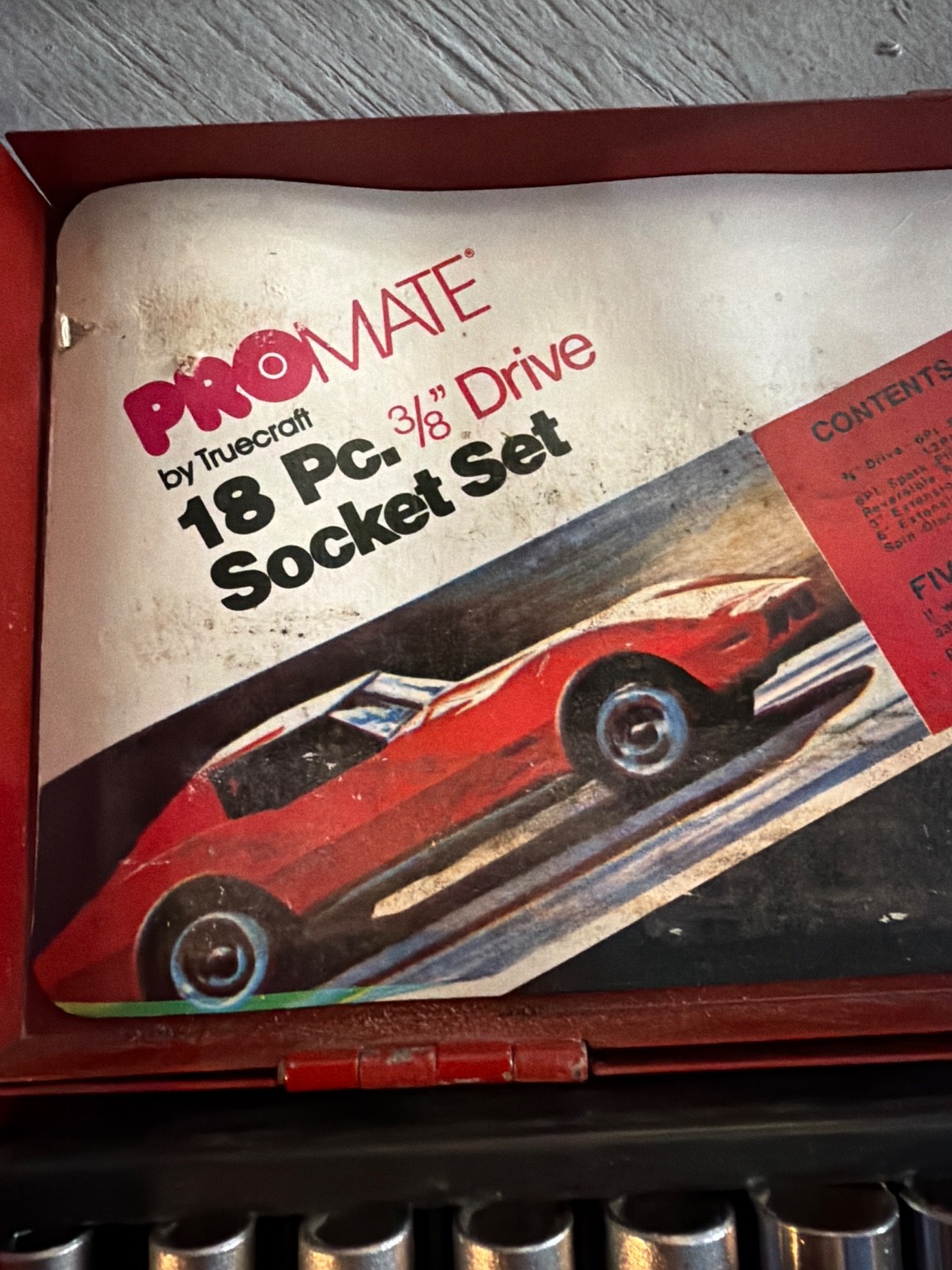 Pro mate by true craft 18 piece 3/8 drive socket set