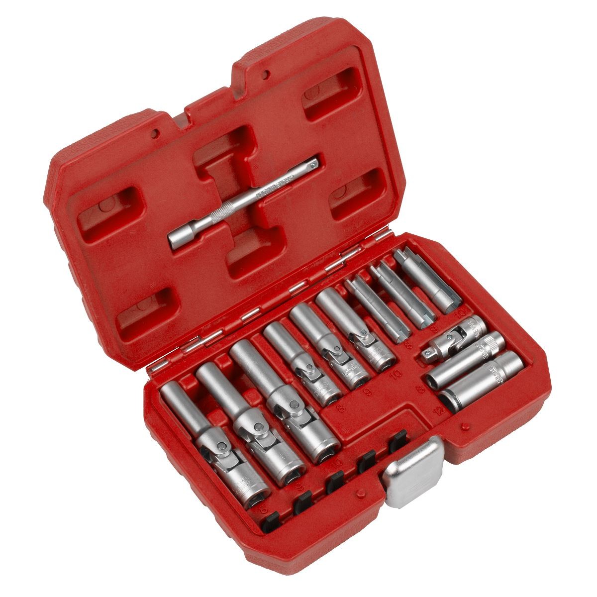 Sealey Glow Plug Socket Set 18pc 1/4″Sq & 3/8″Sq Drive