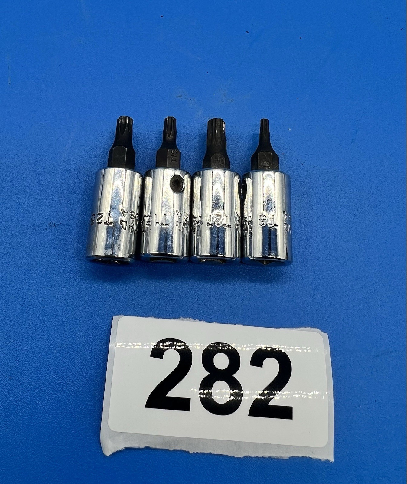 MAC TOOLS 4 PIECE TORX SOCKET SET T8 TO T27 1/4 DRIVE