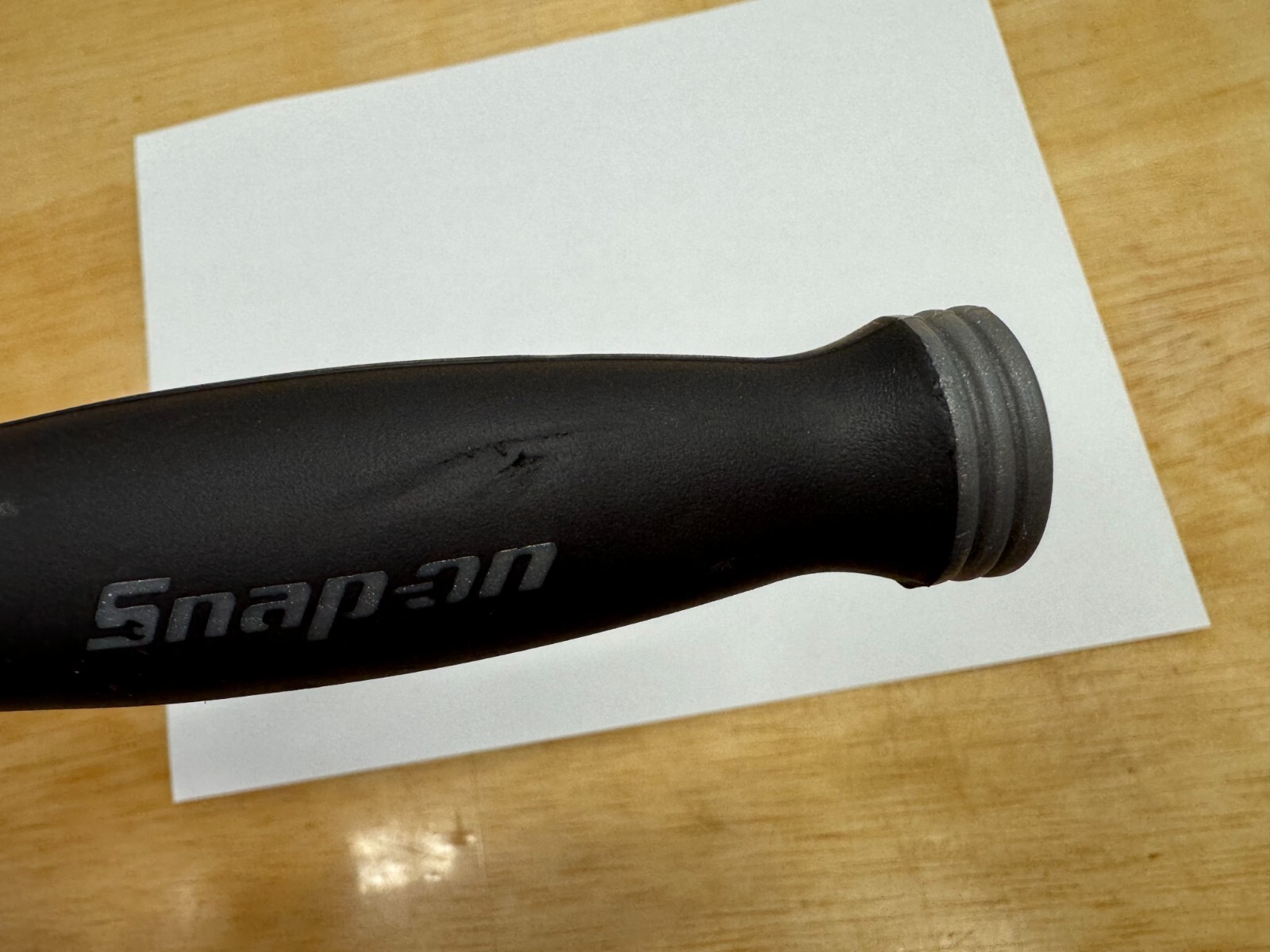 Snap-on Tools NEW DARK TITANIUM 3/8″ Drive Soft Grip Long Fixed Ratchet FHL80DT