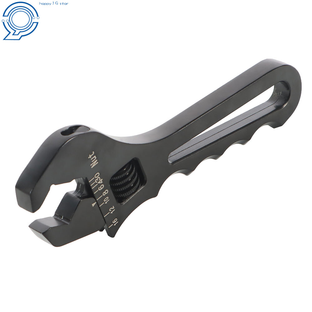 3AN-16AN Adjustable Wrench Tool For Hose End Fitting Black Aluminum