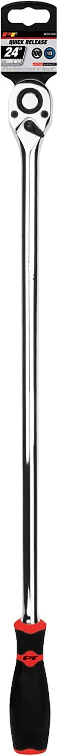 Performance Tool W32180 1/2 IN. DRIVE LONG HANDLE RATCHET WRENCH 24″