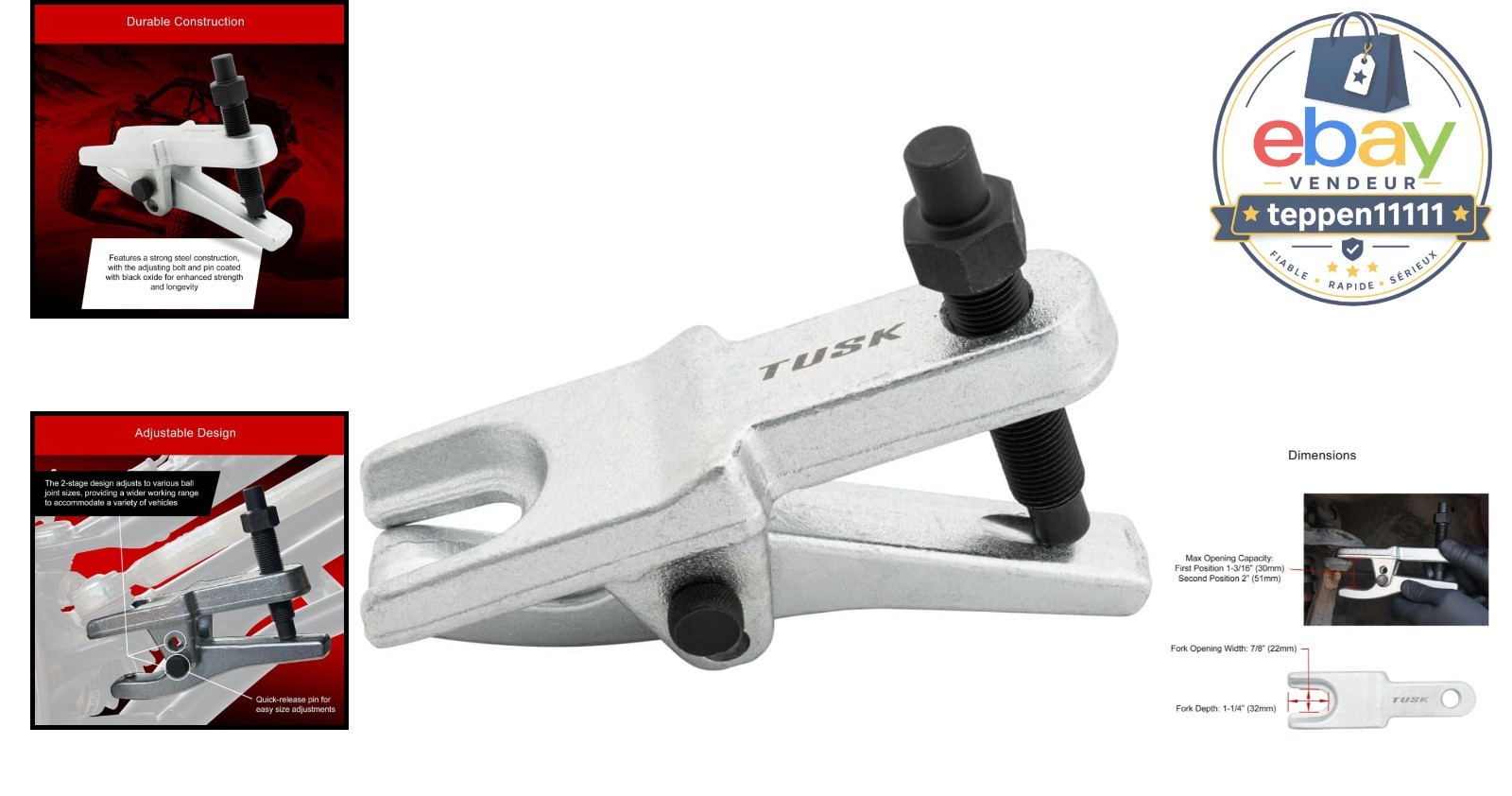 Ball Joint Separator Tool Universal Two-Stage Suspension Removal
