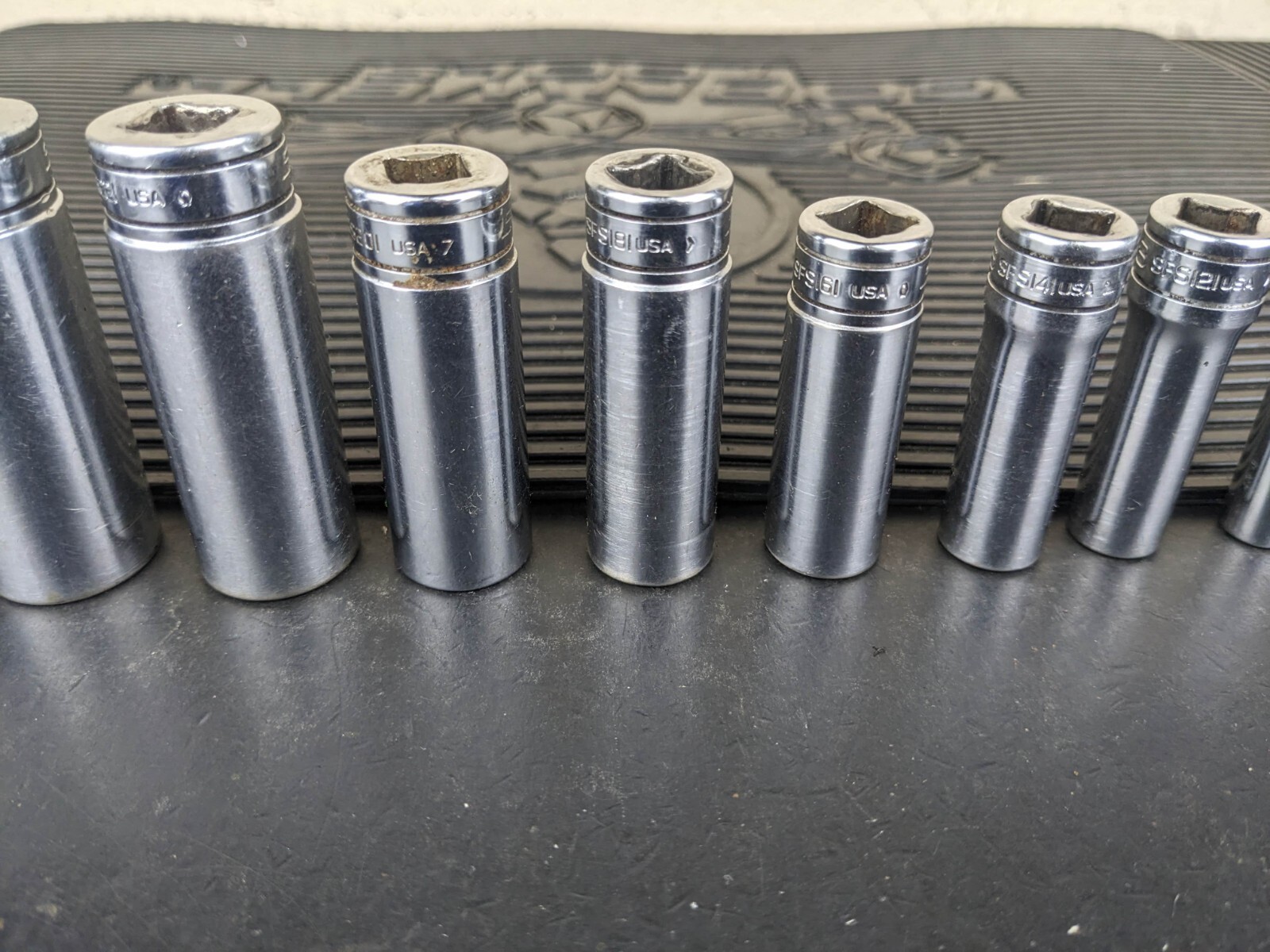 #bg224 Snap on Tools 211SFSY 3/8″ Drive Deep Chrome Socket Set Socket Set