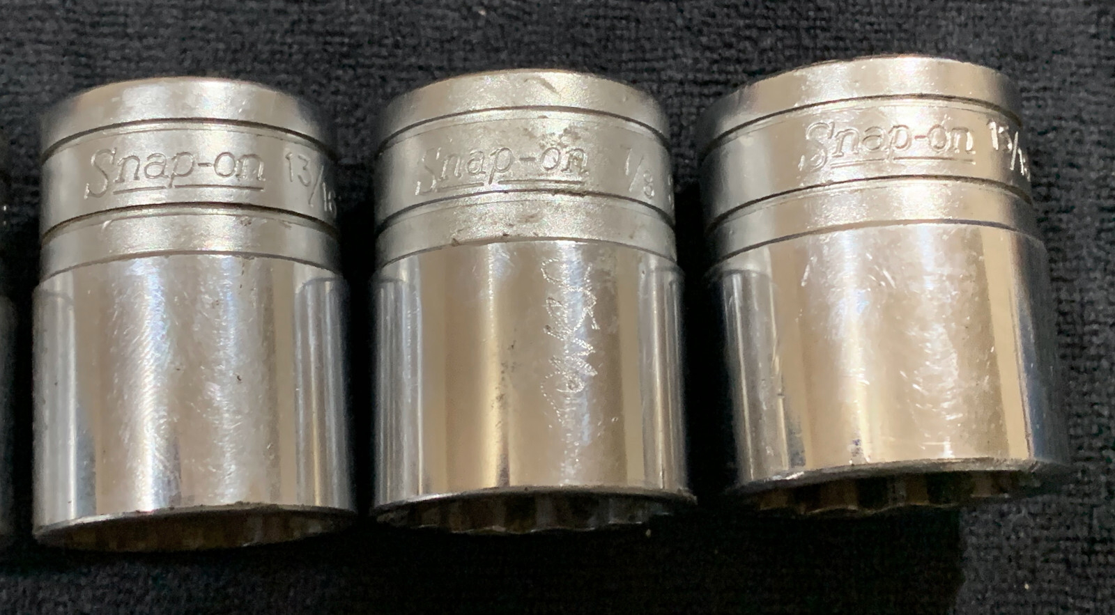 Snap On 1/2″ Dr 9pc Socket Set SAE 7/16″ to 15/16″ 12 Point Shallow SW141-SW301