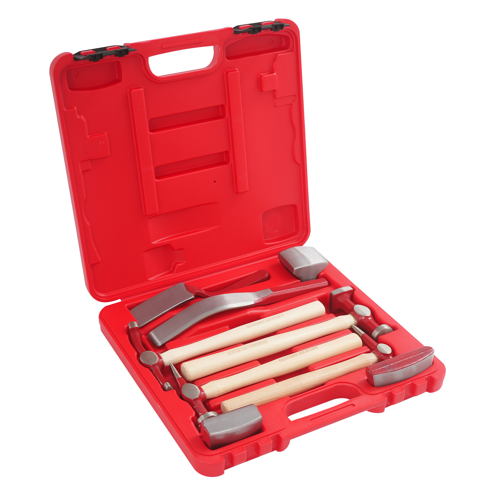 9pcs Set Hand Car Auto Body Work Hammer Dent Dolly Repair Kit w/ Tool Box