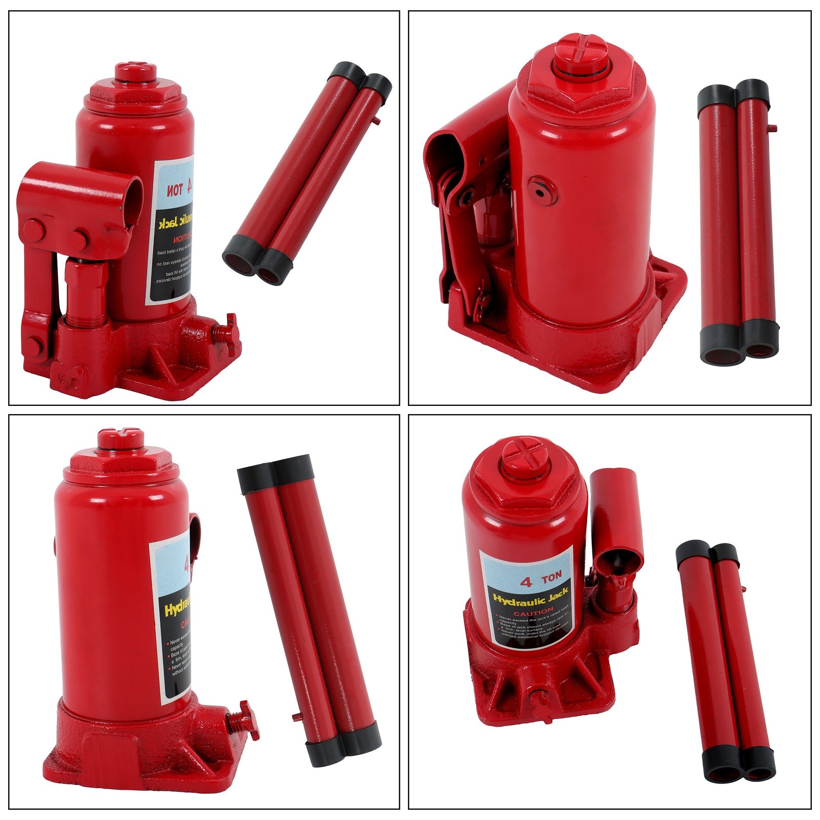 4 Ton(8000lb) Auto Car Repair Manual Handle Hydraulic Welded Bottle Jack