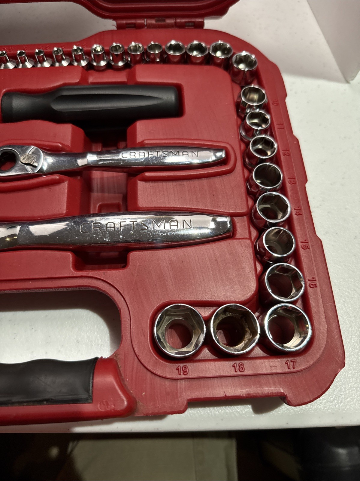 Sears CRAFTSMAN 51 Piece Max Axess Pass Thru Mechanic’s Tool Set 29309 COMPLETE