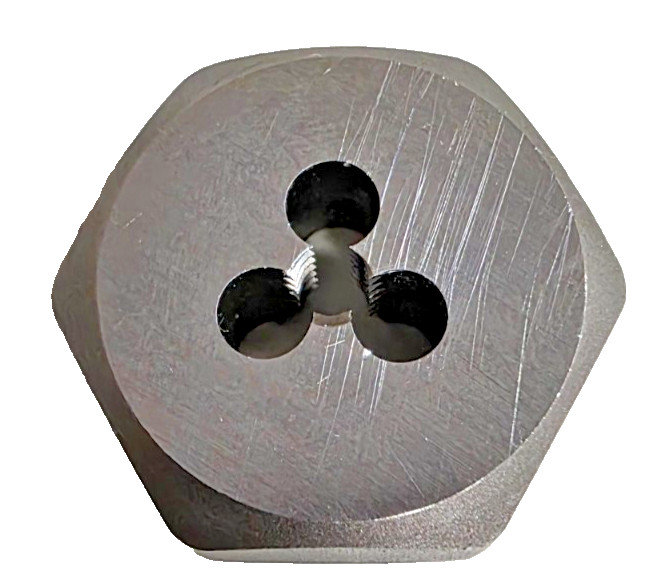 10-24 X 1″ Hex Die Irwin 6428 Carbon Steel SAE USA RH Rethreading Hanson 10/24