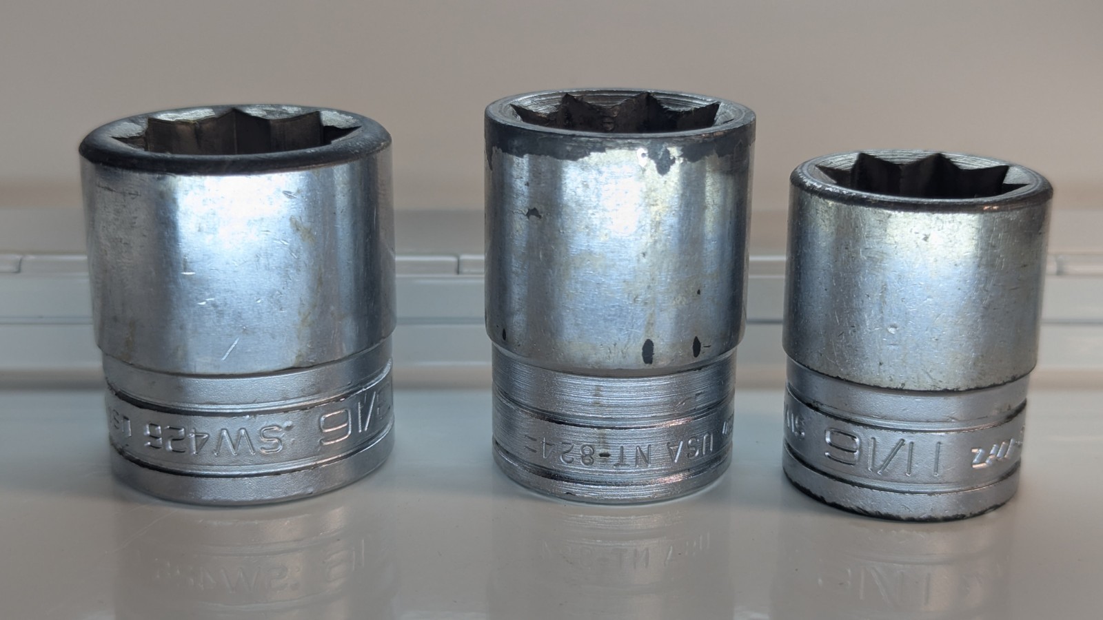 Snap-on SW462 SW422 + New Britain NT824 Double Square 8-Point Socket Set Lot USA