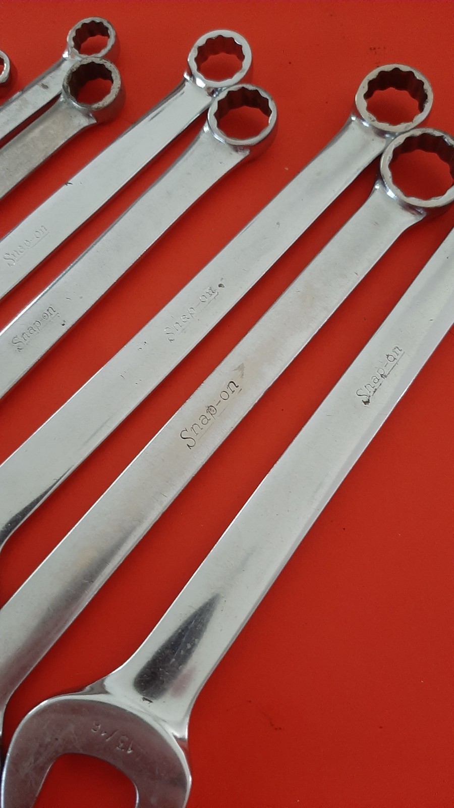 Vintage Snap-on Tools USA 7pc SAE Combination Wrench Set 3/8″ – 3/4″ OEX 601