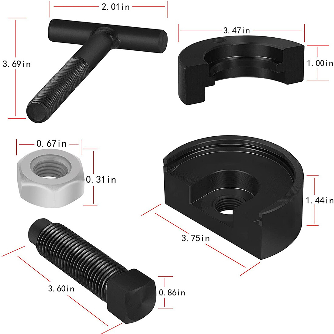RR1014TR Front Bearing Puller + RR1013TR RT-Series Support Tool for Eaton Fuller
