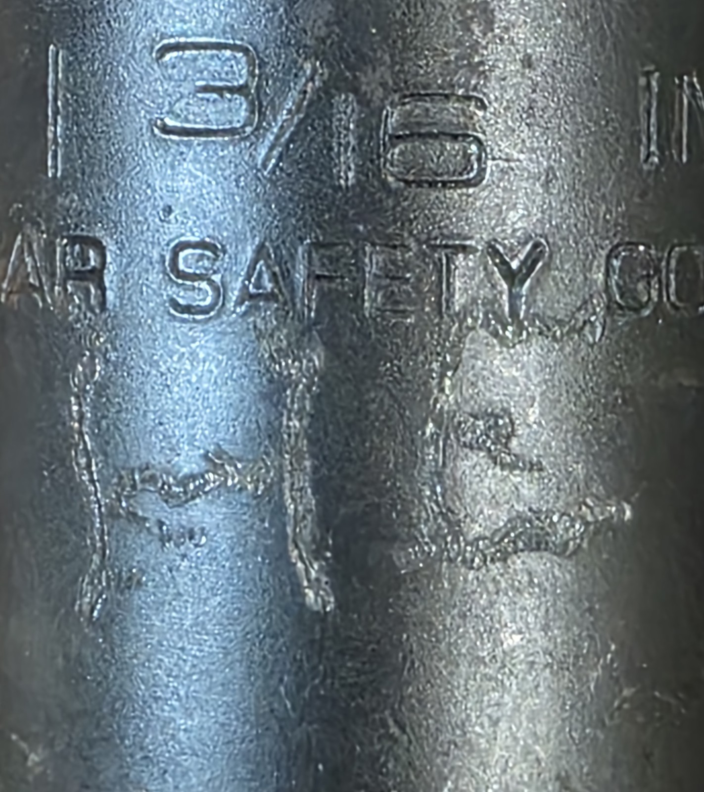Snap-on SAE 3/4″ Drive 1-3/16″ Impact Shallow Socket 6pt IM382 Owners Marks