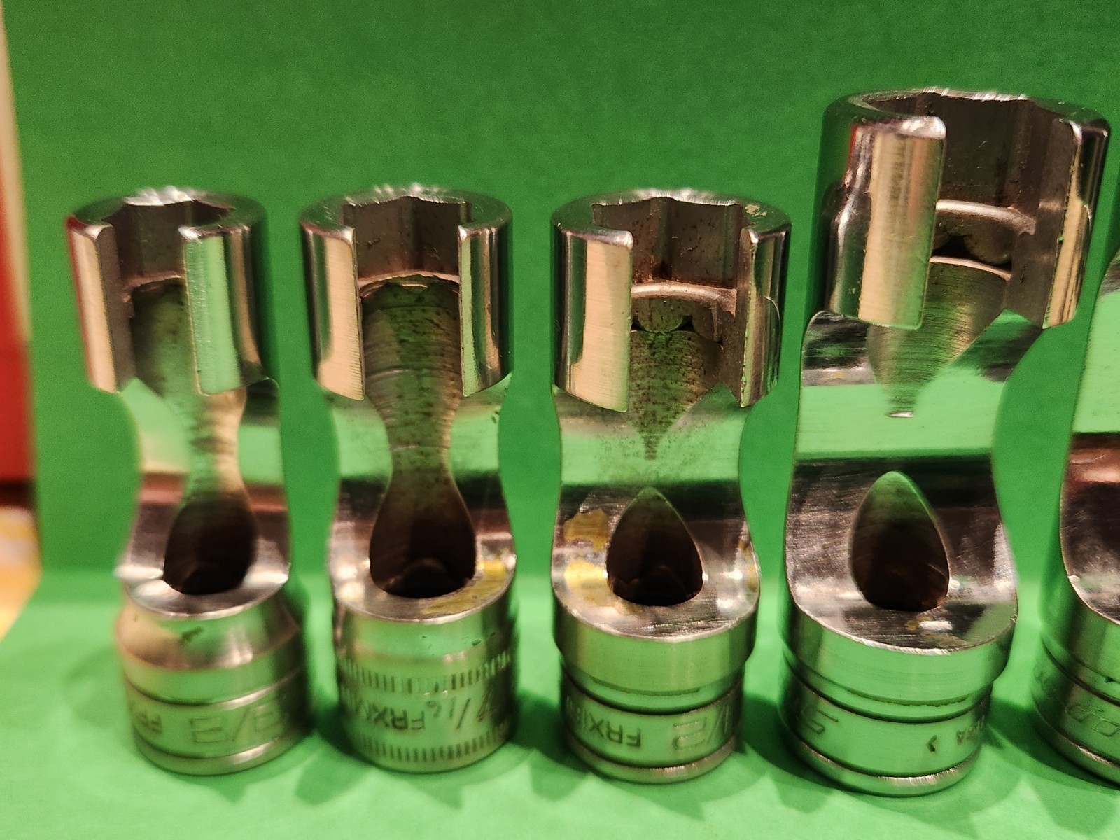 Snap On 7pc 3/8″ Dr. 6-Pt. Deep Flare Nut SAE Socket Set 3/8″-3/4″ 207FRX READ