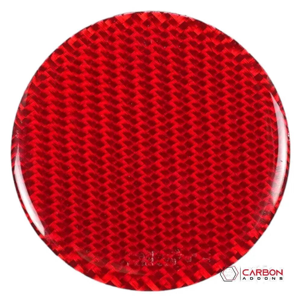 CARBON FIBER PUSH START BUTTON COVER WITH LIGHT CUT OUT (BLACK/RED/BLUE) for 201