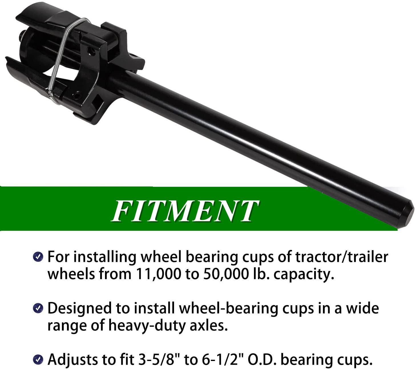 7180 Wheel Bearing Cup Remover Installer Tool For 3 5/8″ to 6 1/2″ OD Bearing