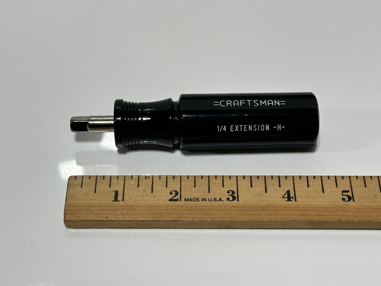 NEW Craftsman Tools USA -H- 43351 1/4″ Drive Black Stubby Spinner Handle, NOS