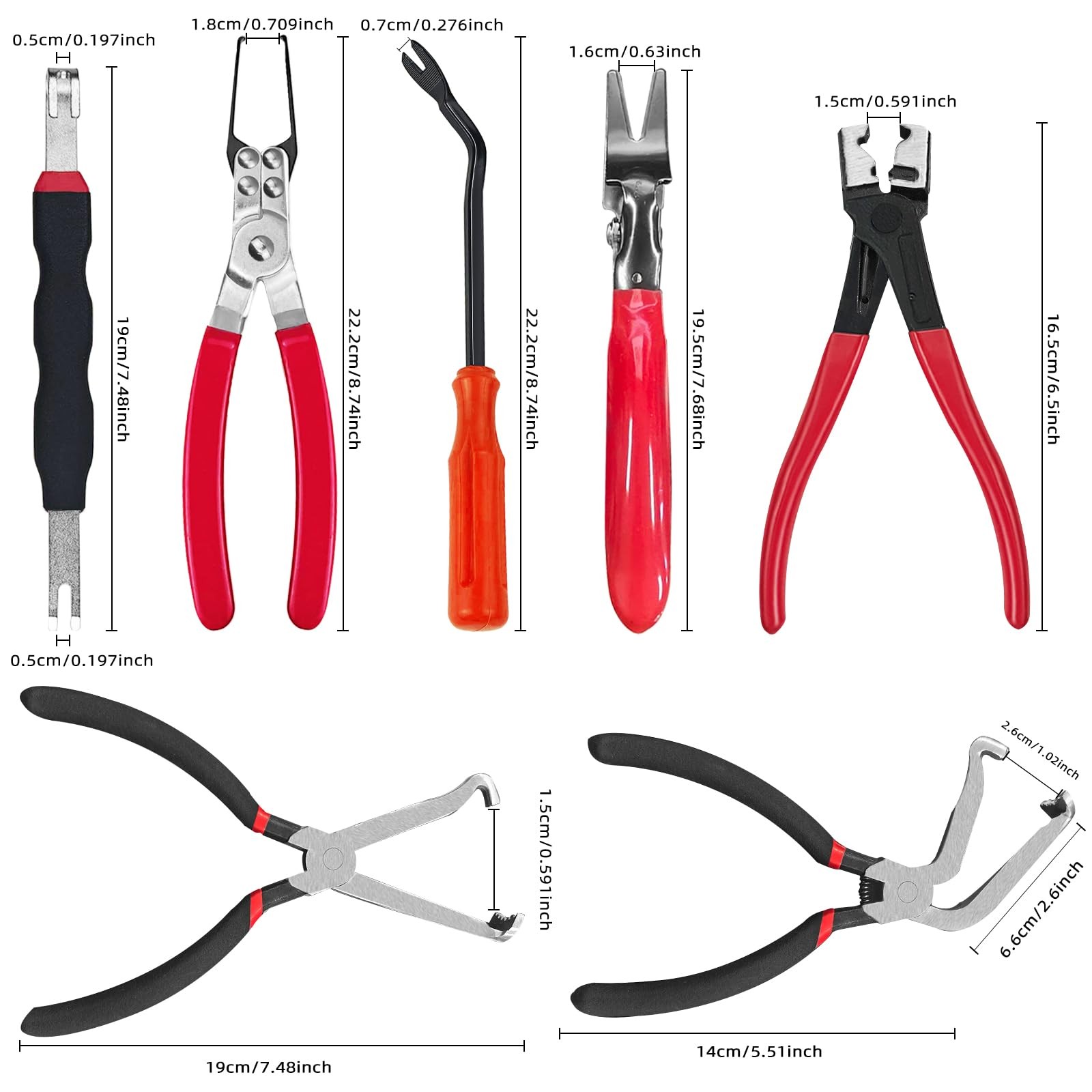 Aufisi Electrical Disconnect Pliers, 7 pcs Pliers 7pcs