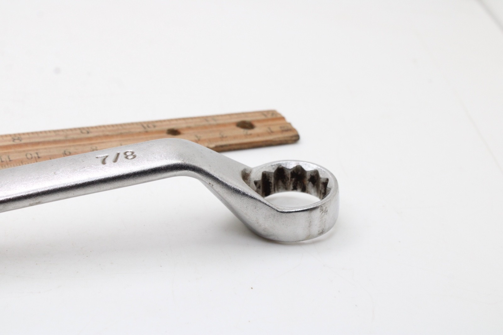 Napa Tools NDF 108 7/8″ x 3/4″ 12 Point SAE Offset Box-End Wrench 11.5″ USA