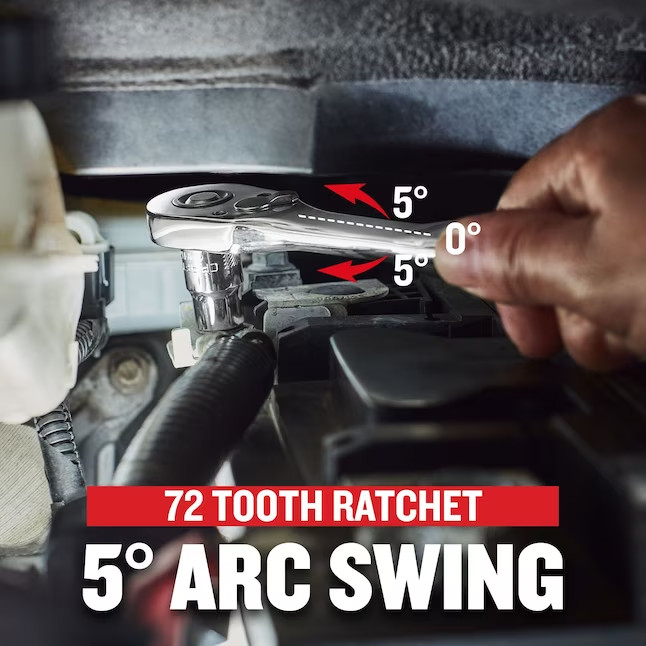Craftsman 3 Piece LOW PROFILE Ratchet Socket Wrench Set 1/2″ 3/8″ & 1/4″ Drive