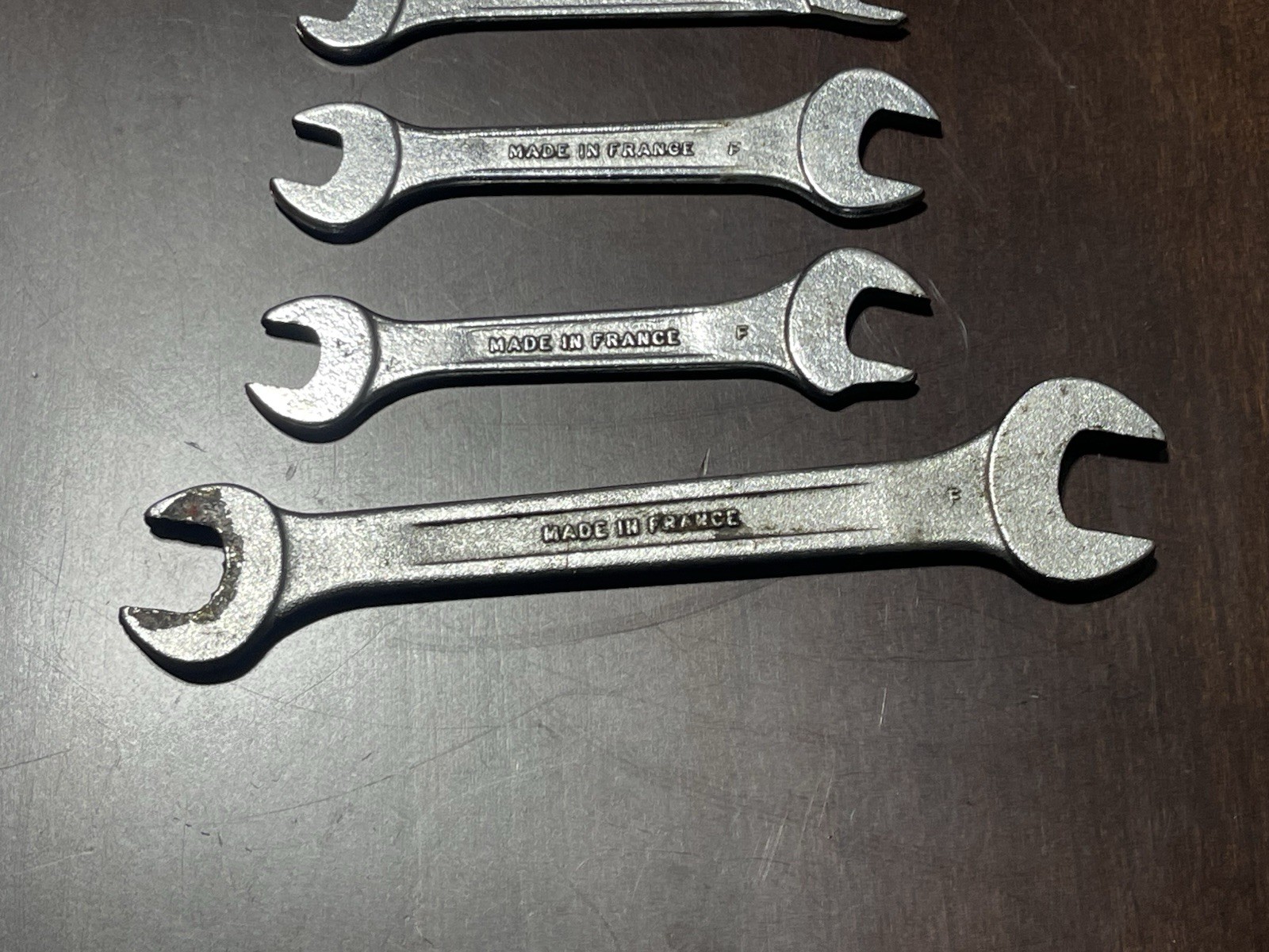 Renault Metric Wrench Lot (17 – 14, 13 – 11, 12 – 10, 12-9)Made in France 1970’s