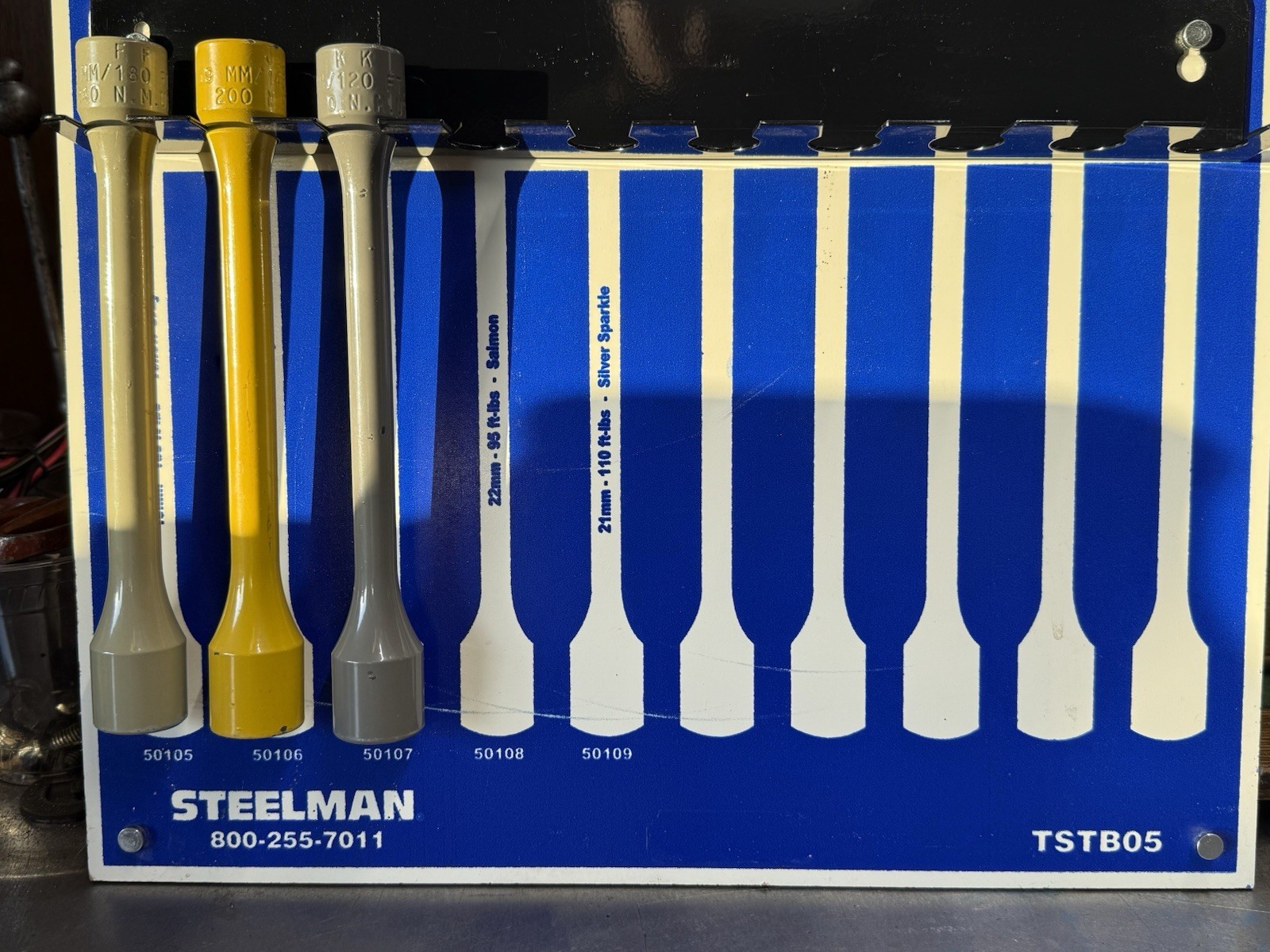 Steelman 13 Piece Torque Extension Set With Display/Storage Board Tire Service
