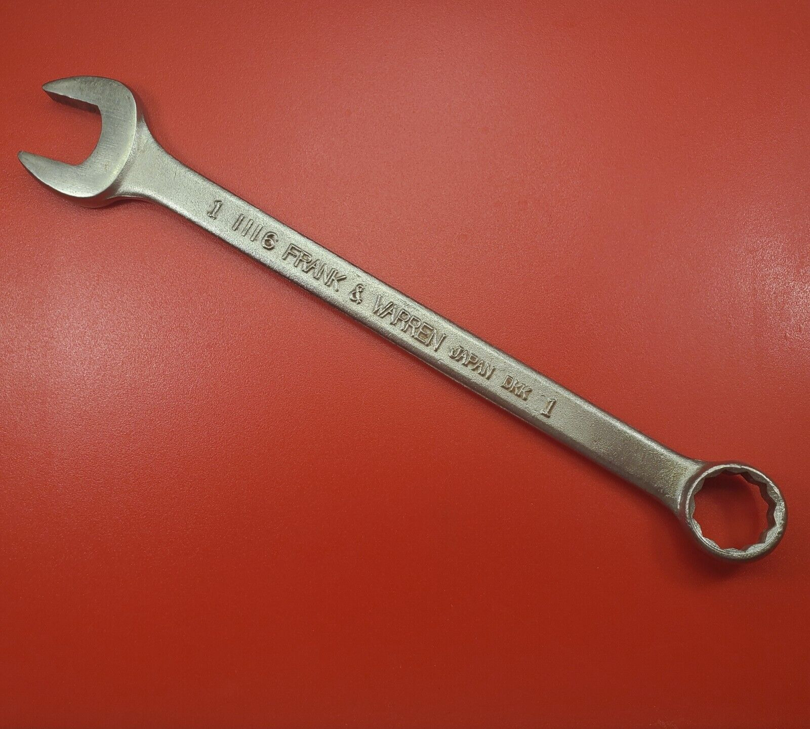 Frank & Warren 1″ Combination Wrench SAE 12 Point #1116 Made in Japan Vintage