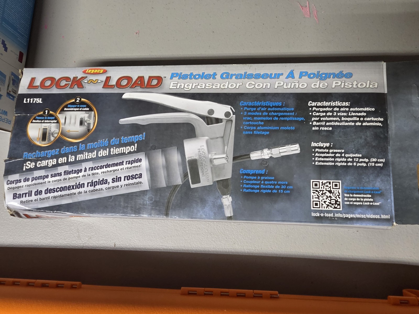 Legacy LockNLube Lock-N-Load Lever Action Grease Gun L1148L Quick Load System