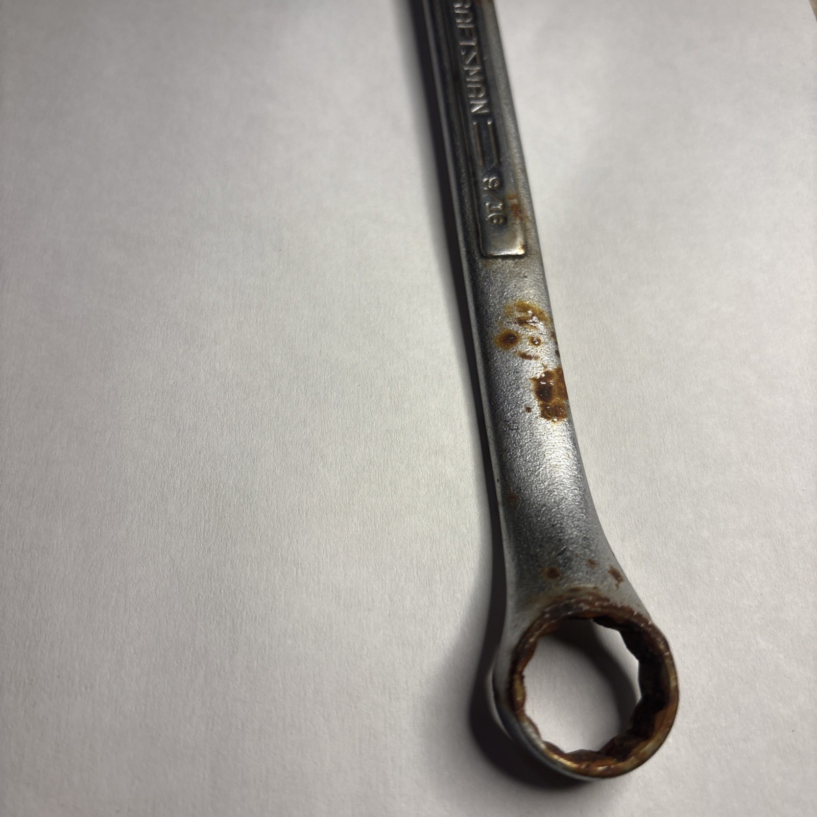 Craftsman USA =V= Series 1/2″ X 9/16″ Offset Box End Wrench – 8.5 inches