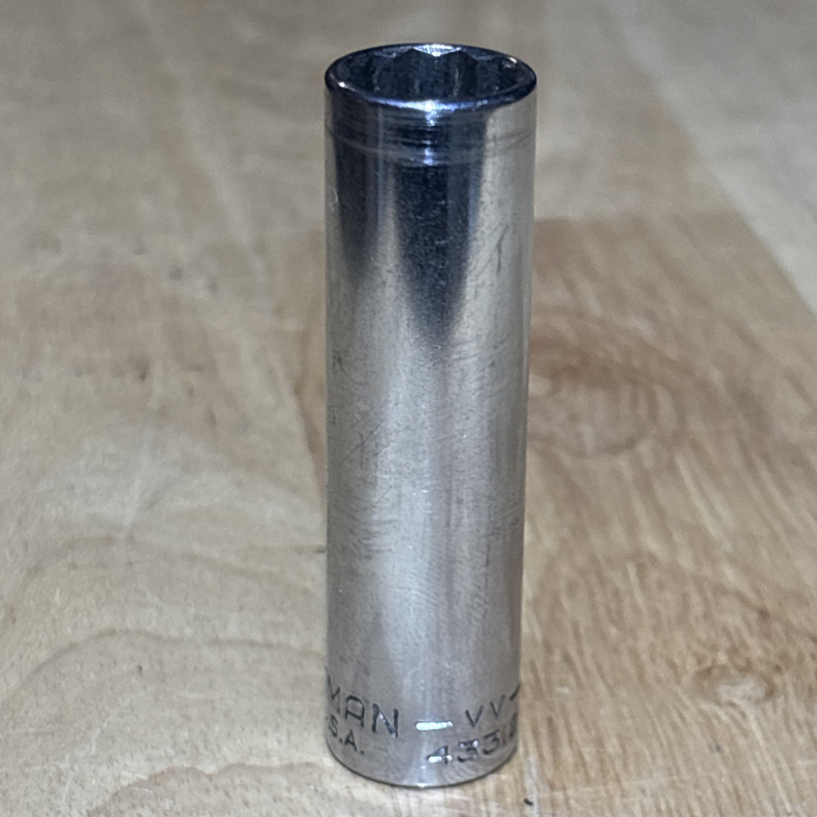 Craftsman 1/2″ Deep Socket 3/8″ Drive 12 Point VV Series 43312 USA